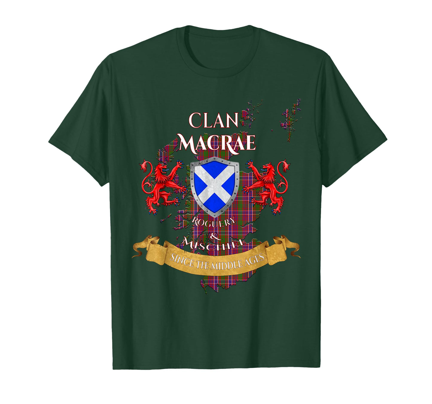 MacRae Scottish Family Clan Middle Ages Mischief T-Shirt