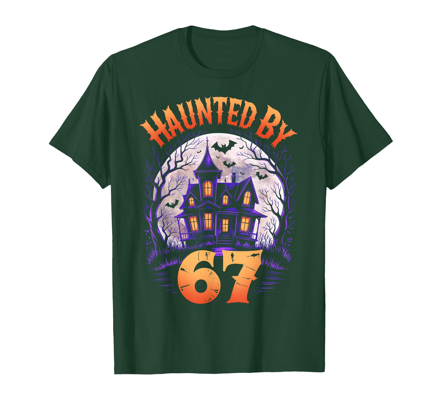 67 Meme Halloween Costume Haunted by 6-7 Brainrot Six Seven T-Shirt