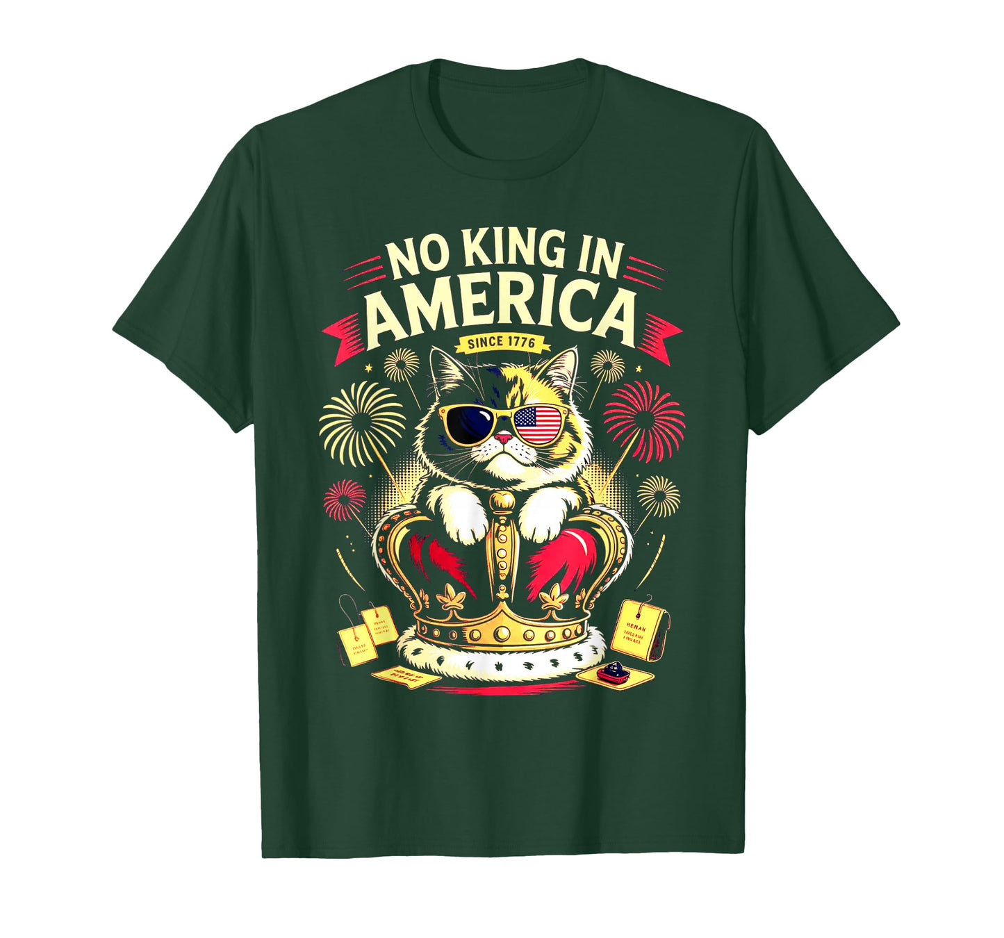cat No Kings in America We The People Political Men Women T-Shirt