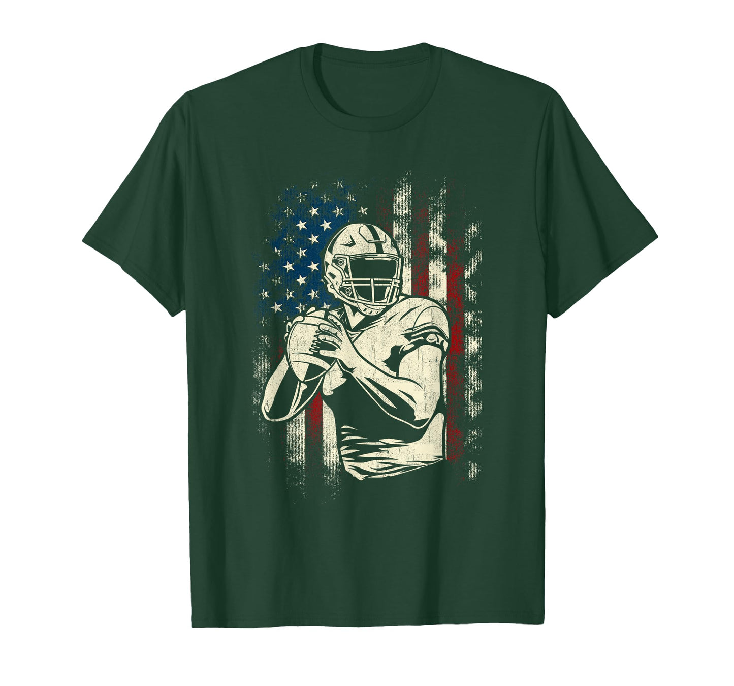 Patriotic Football Player - American Game Ball Sports Lover T-Shirt