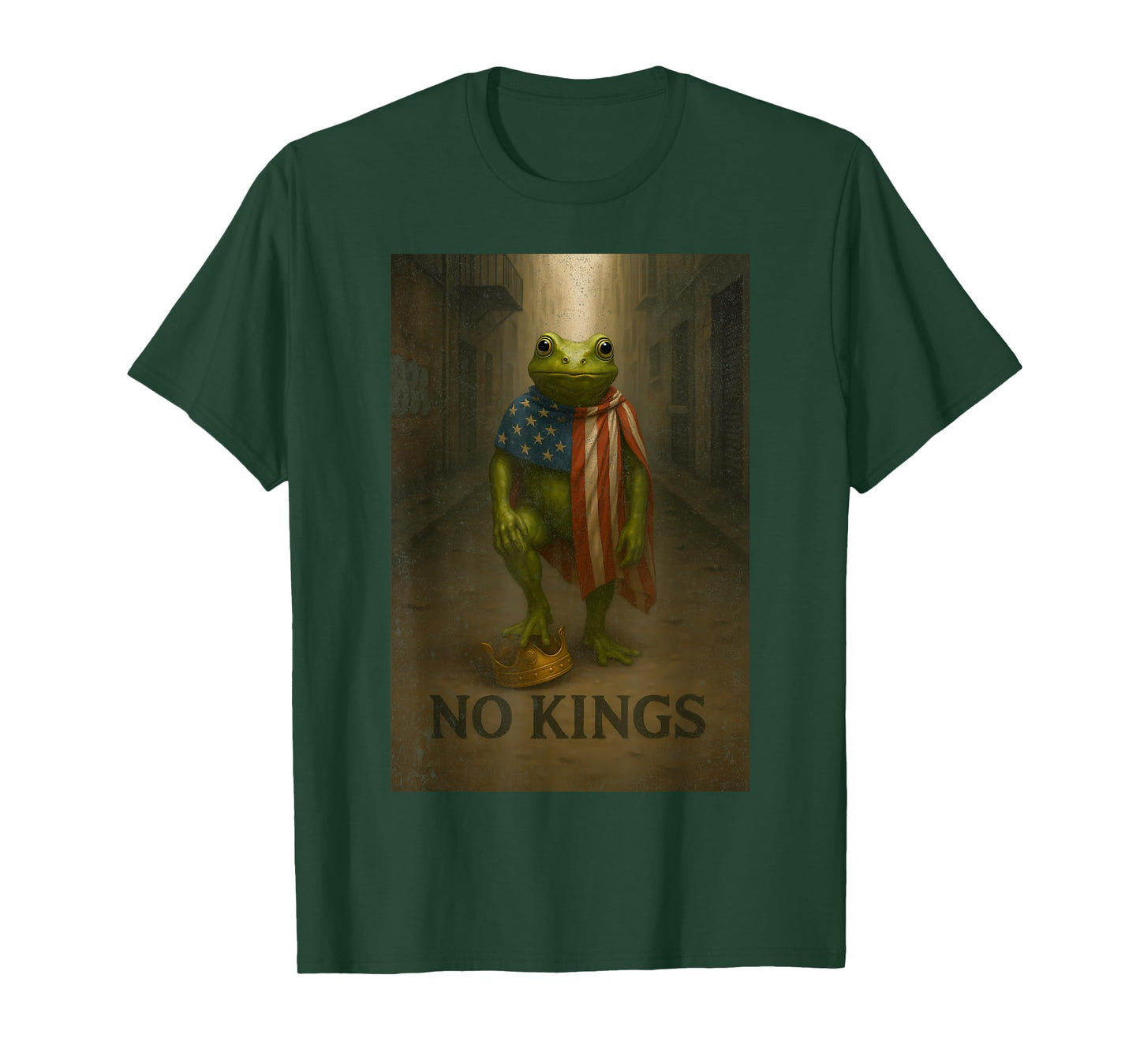 Portland Frog Protest Retro Vintage Resist No Kings T-Shirt