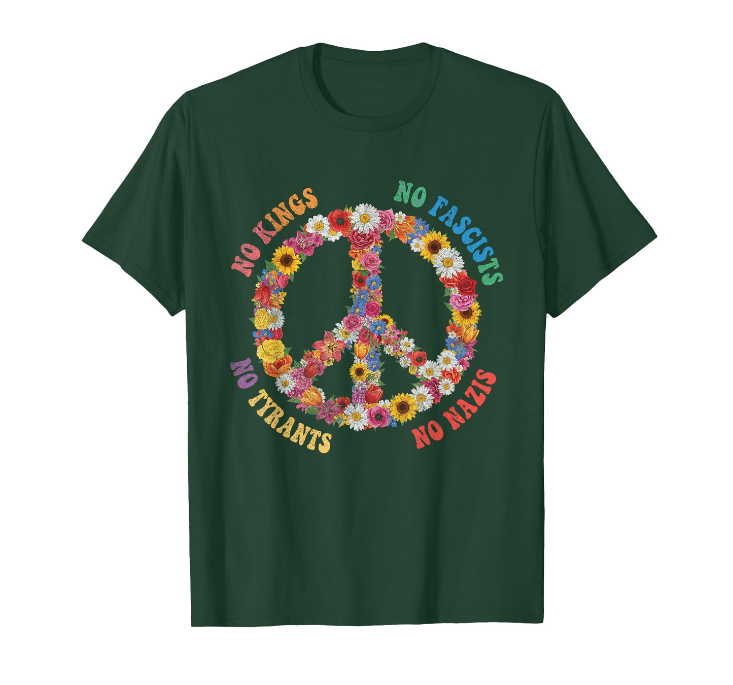 No Kings No Fascists No Tyrants No Nazis T-Shirt