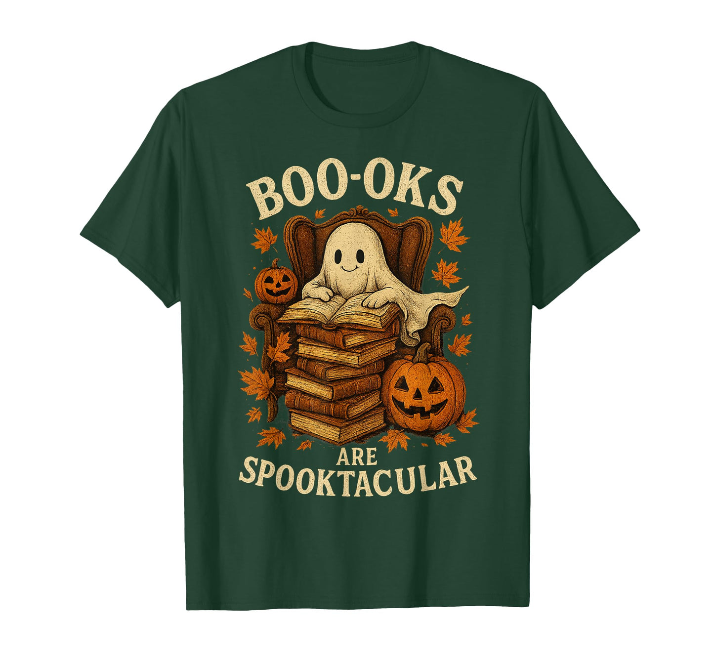 Books are Spooktacular Ghost Book Reading Halloween Teachers T-Shirt