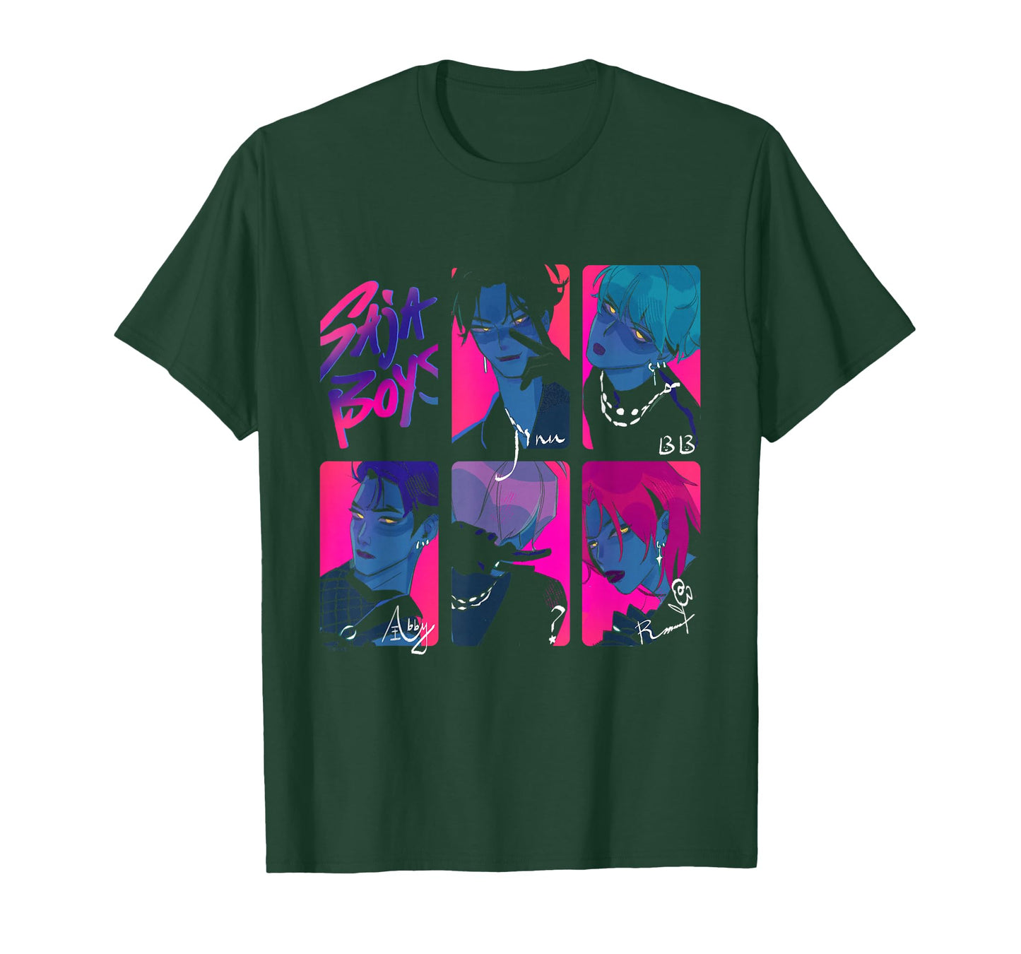 Kpop Demon Hunters Saja Boys Photocards Officially Licensed T-Shirt