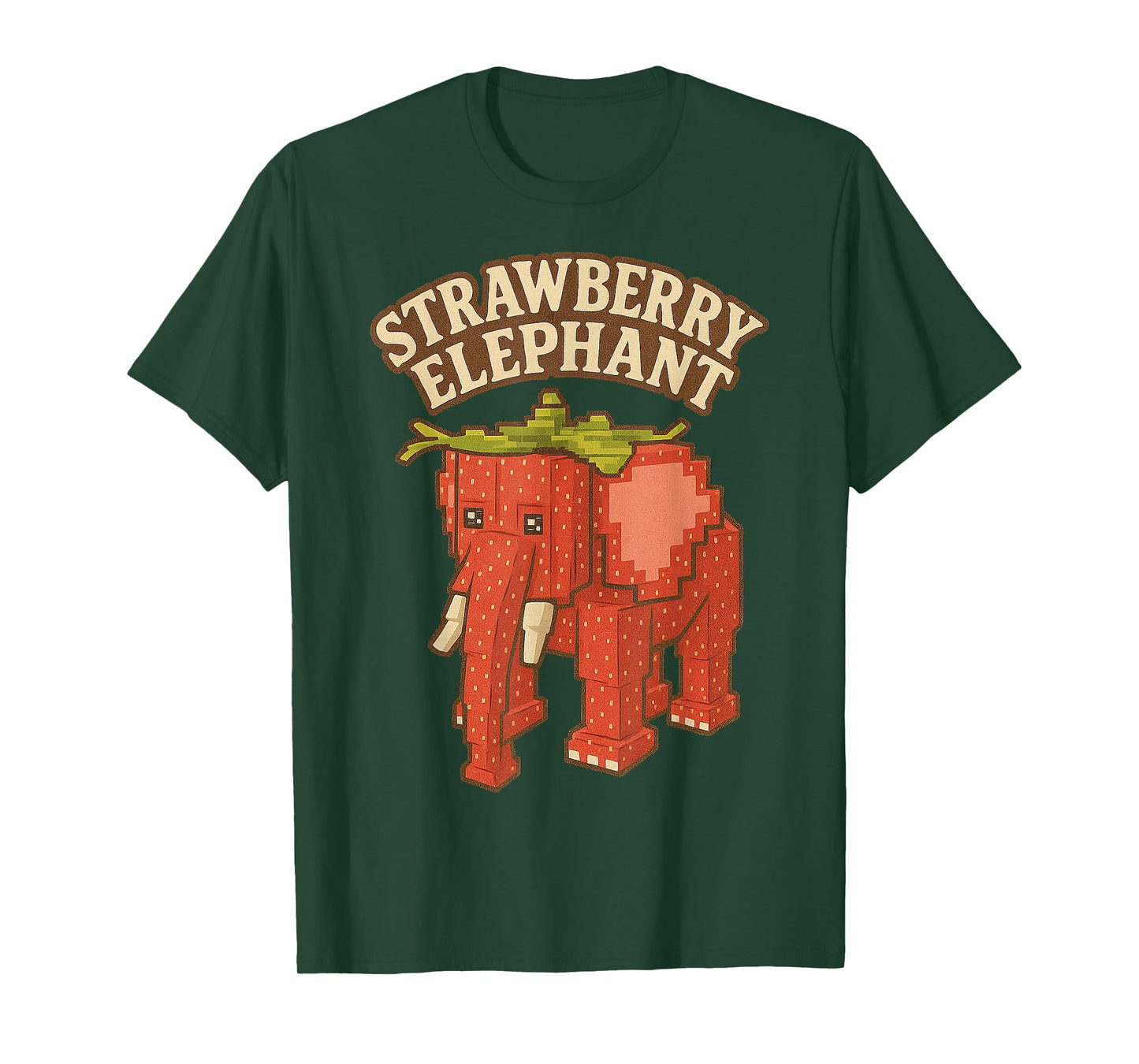 Strawberry Elephant Funny Italian Brainrot Kids Gaming Meme T-Shirt