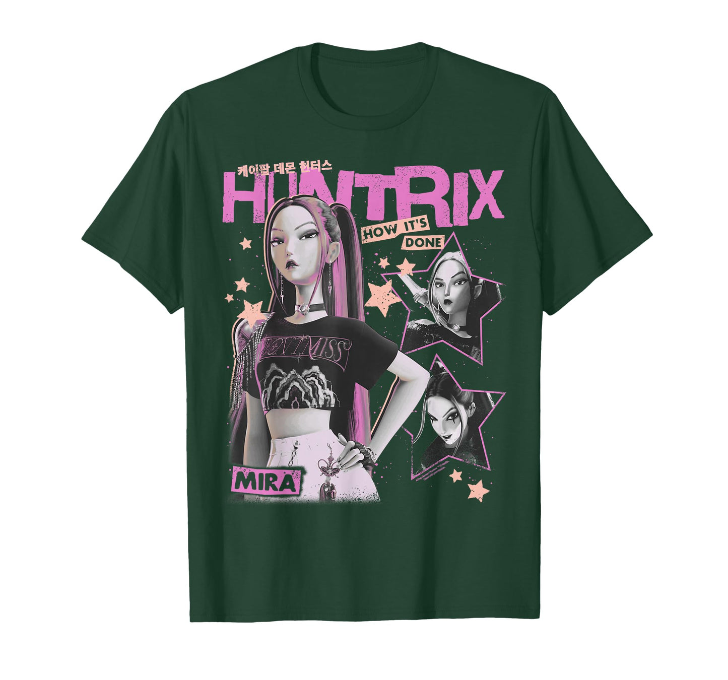 Kpop Demon Hunters Halloween Mira Vintage Y2K Style Poster T-Shirt
