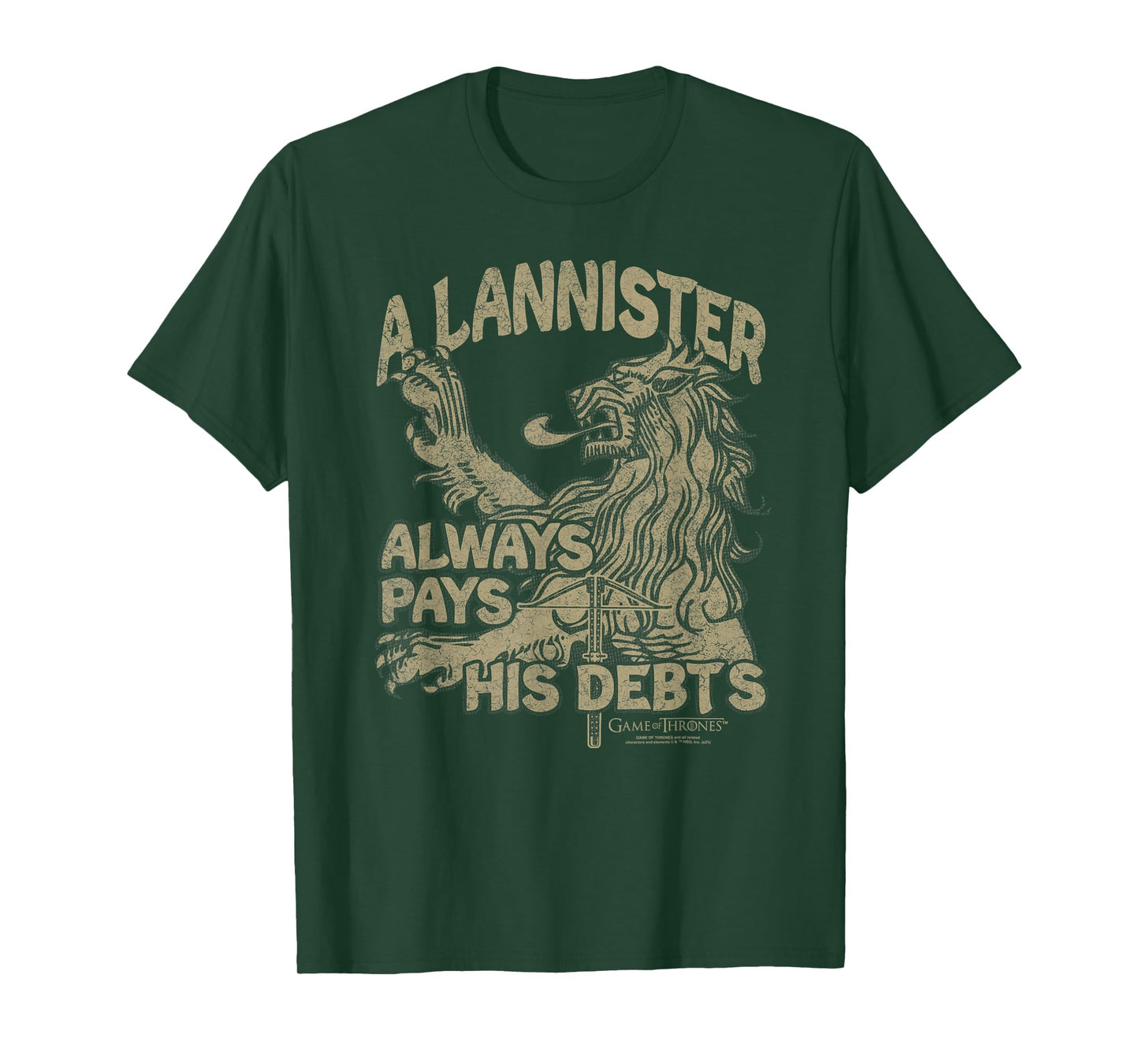 Game of Thrones A Lannister Always Pays His Debts T-Shirt
