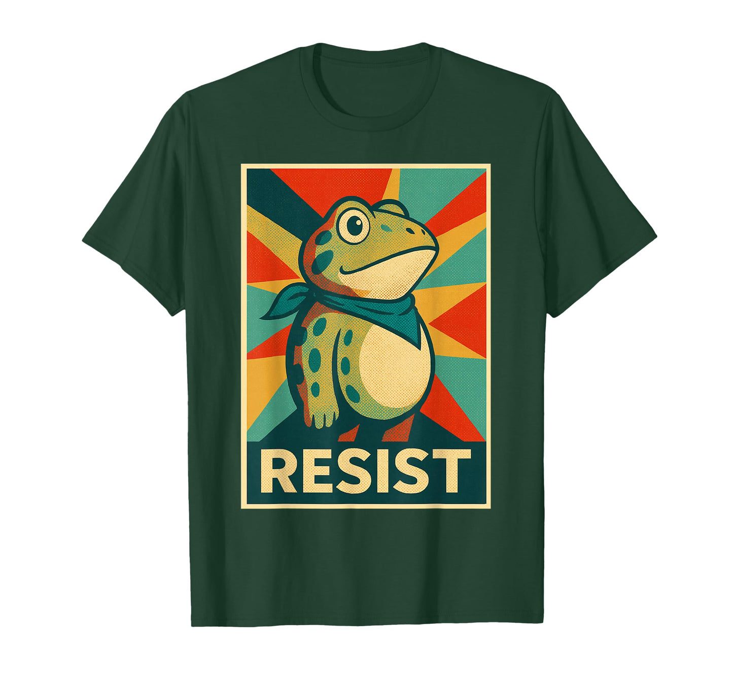 Portland Frog Protest No Kings Funny Retro Tee T-Shirt