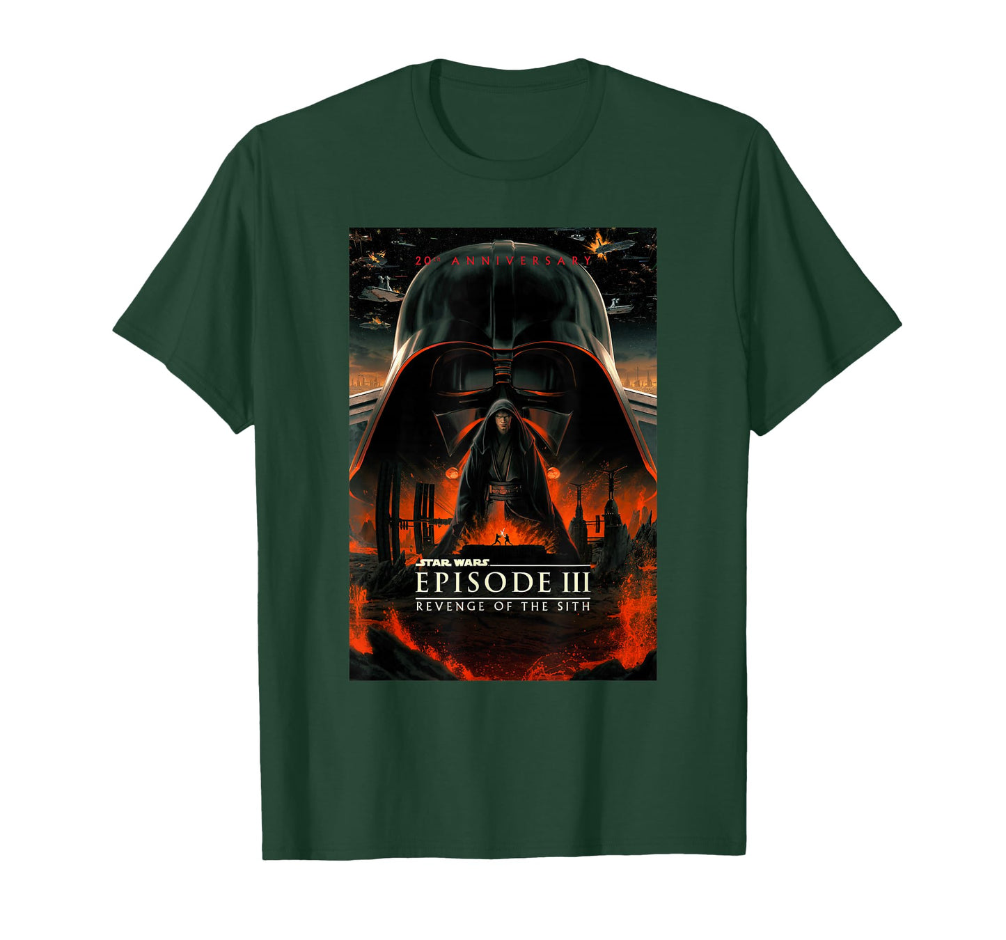 Star Wars 20th Anniversary Episode III Epic Chest Poster T-Shirt