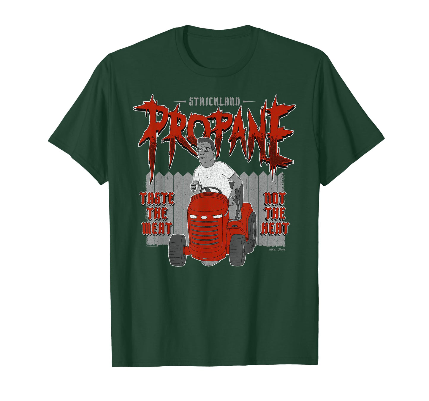 King of the Hill Heavy Metal Strickland Propane Hank Cartoon T-Shirt