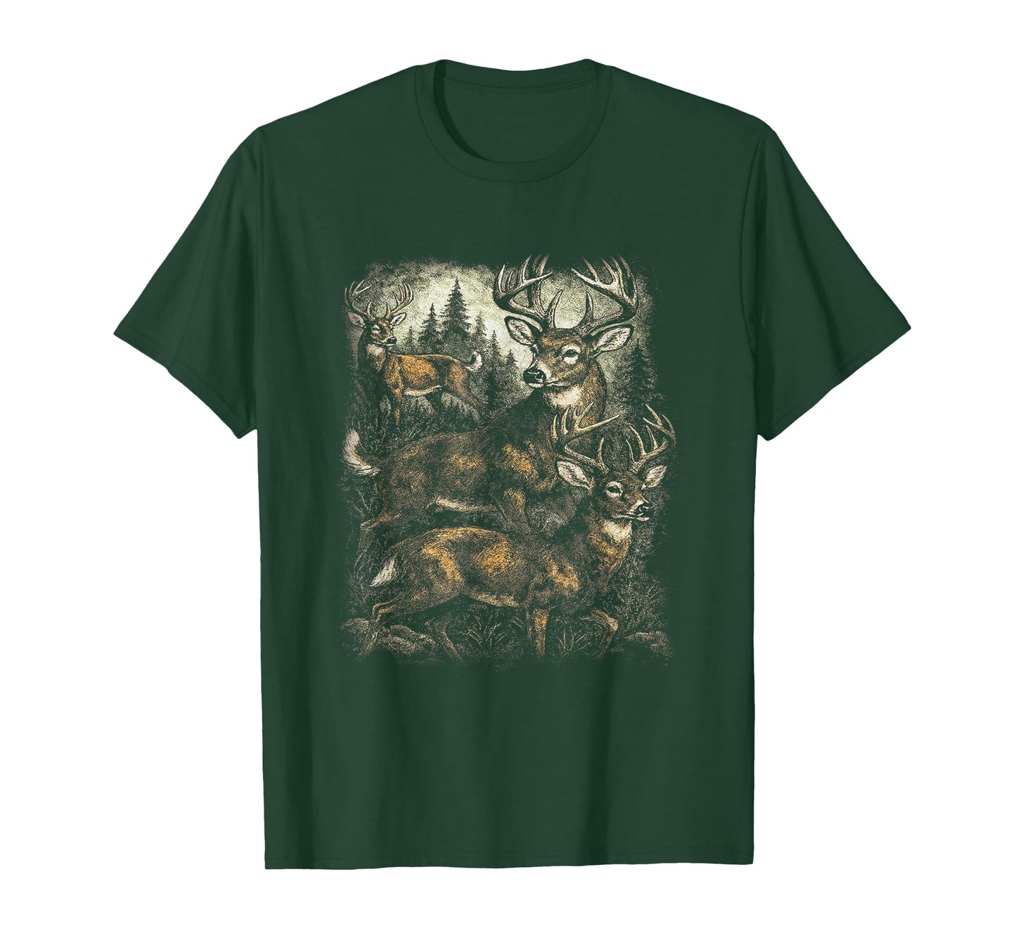 Vintage Deer Graphic Retro 90s Wildlife Aesthetic Outdoorsy T-Shirt