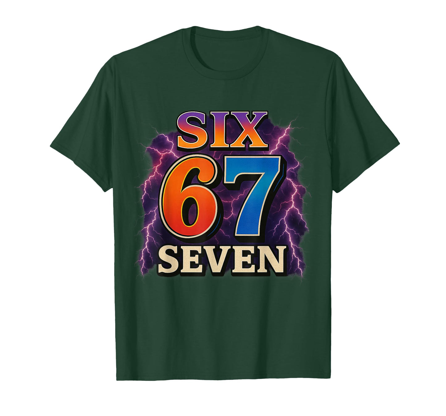 67 Six Seven 6 7 Meme Design Funny 6 7 T-Shirt