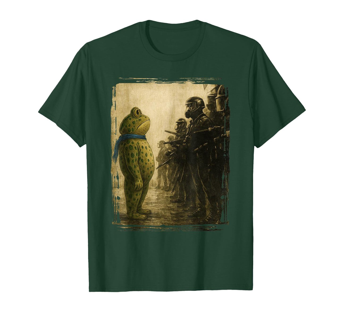 Portland Frog Funny City Art - Portland Frog Protest T-Shirt
