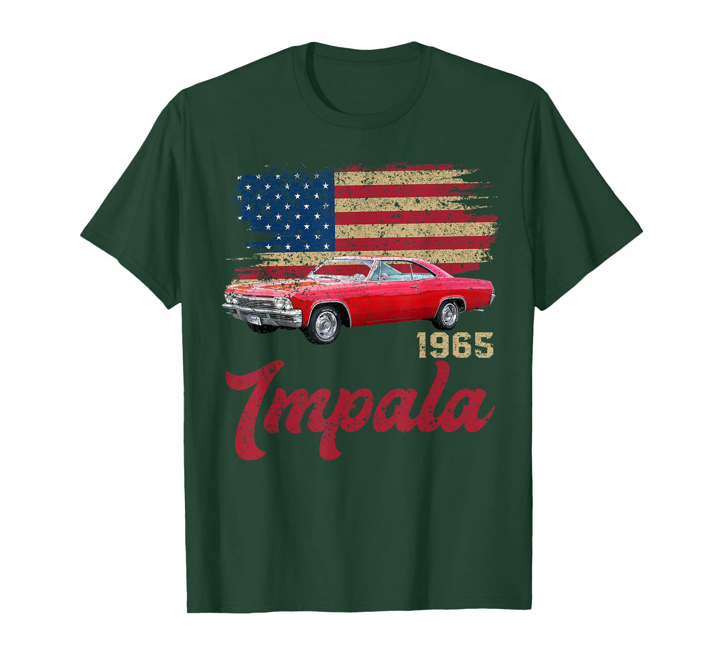 Jersey Style 65 1965 Impala Old School Muscle Cars T-Shirt