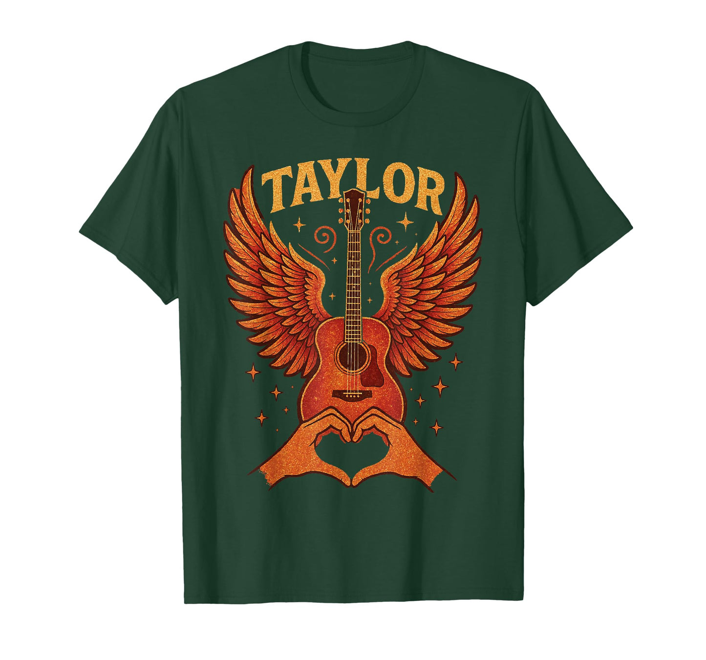 Girl Retro Taylor First Name Personalized Groovy 80's T-Shirt