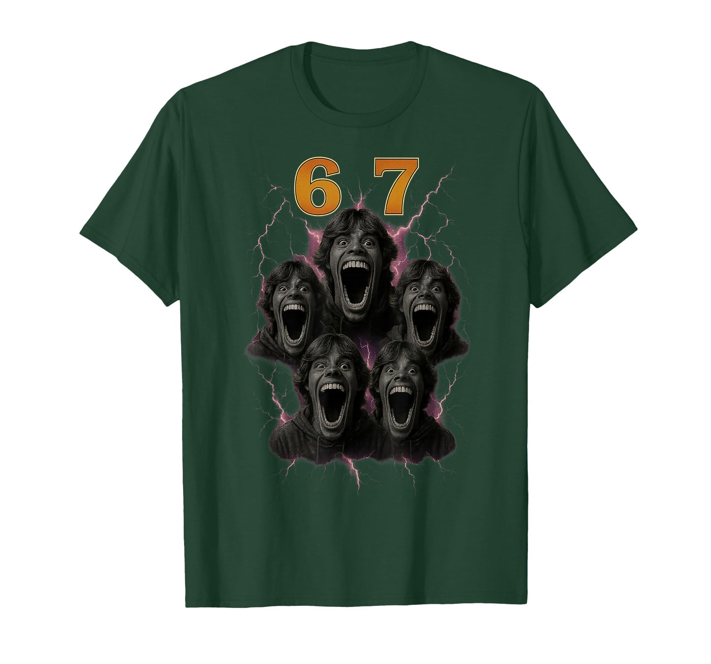 67 Six Seven Bootleg 6 7 Meme Design Funny 6 7 T-Shirt