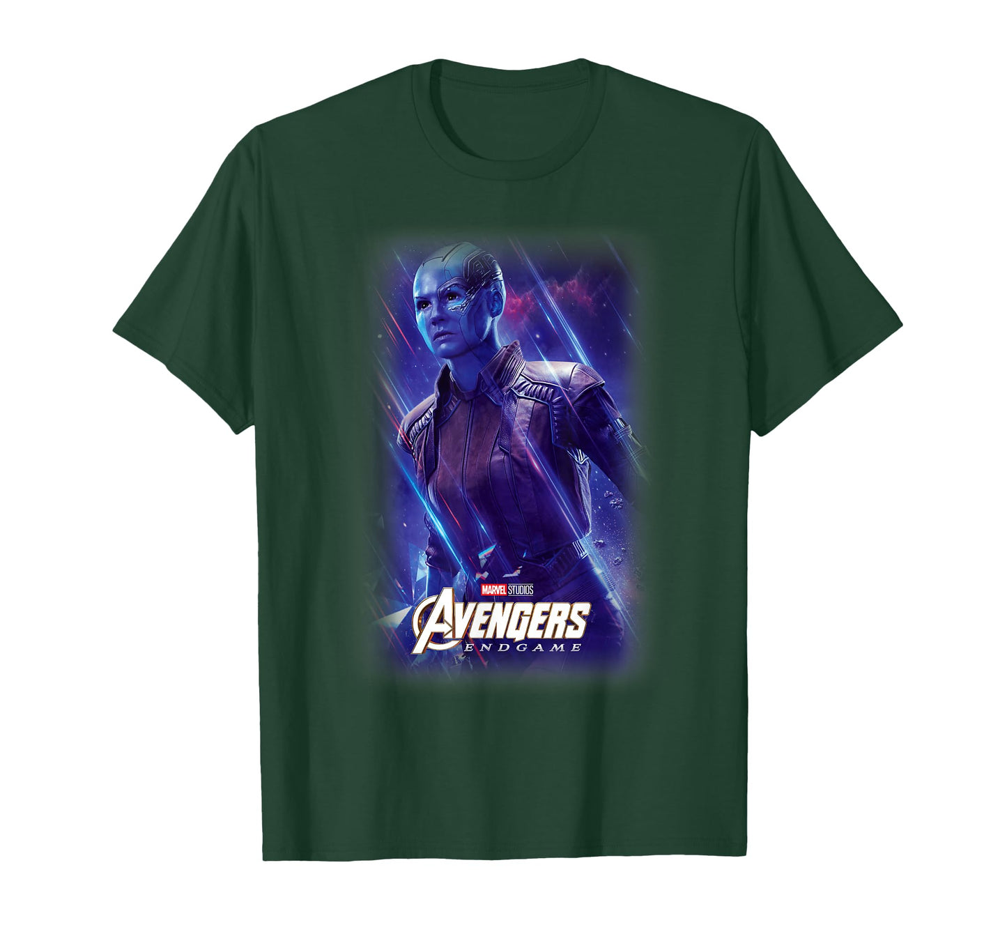Marvel Avengers Endgame Nebula Galactic Poster T-Shirt