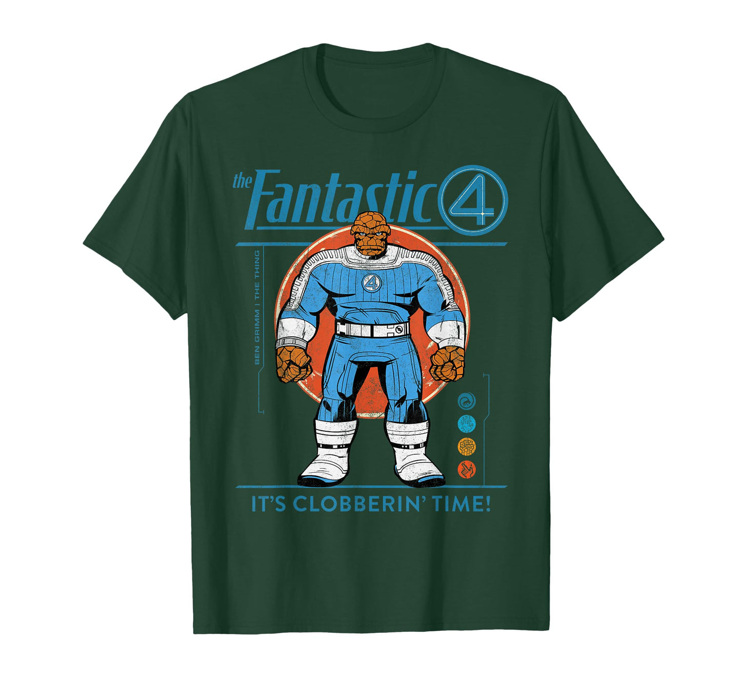 Marvel Fantastic Four: First Steps The Thing Retro T-Shirt