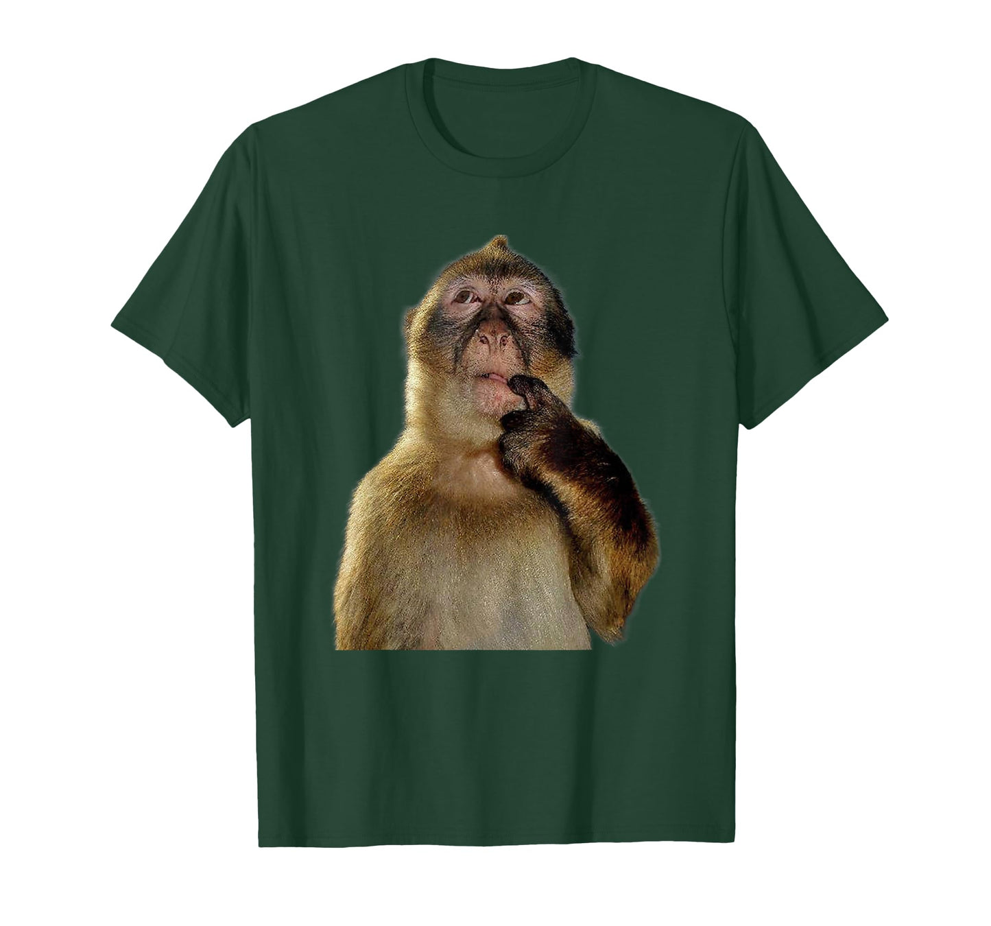 Thinking Monkey Meme T-Shirt