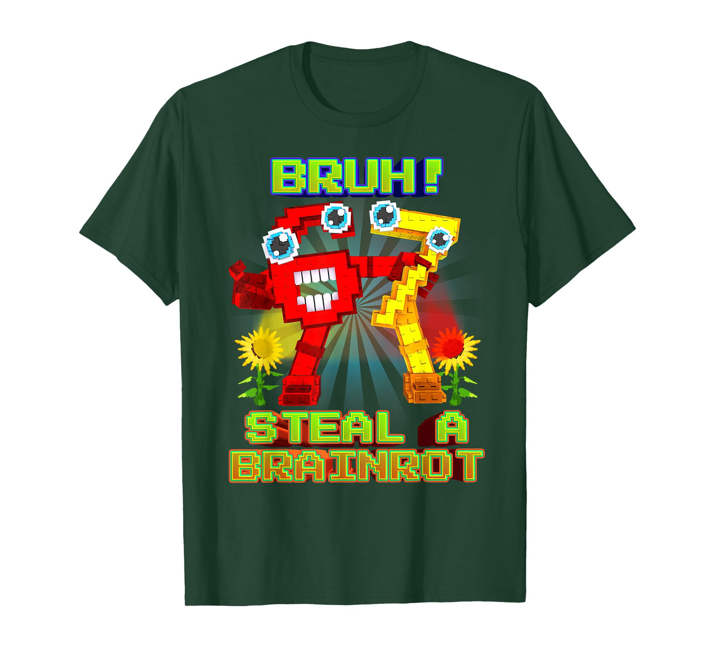 Bruh Secret 67 Six Seven 6-7 Brainrot for Boys Kids Teens T-Shirt