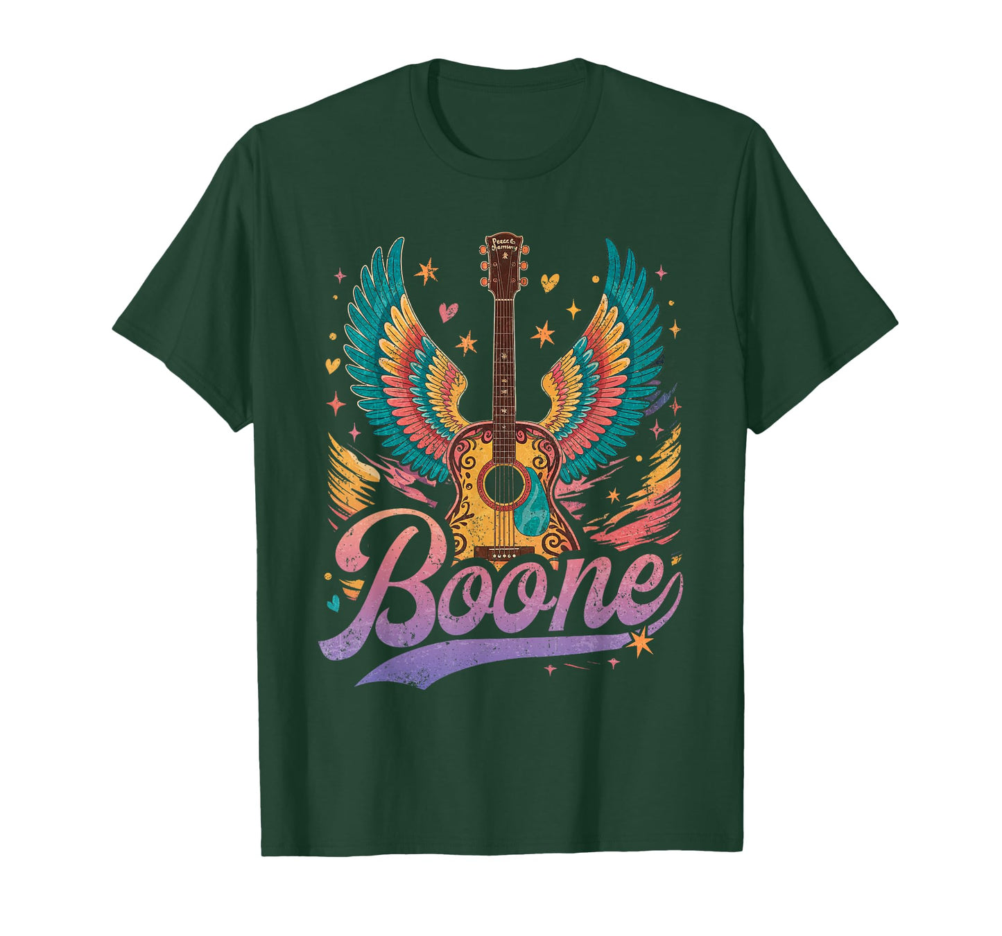 Boone Personalized Name Vintage Retro Girls Woman Man T-Shirt