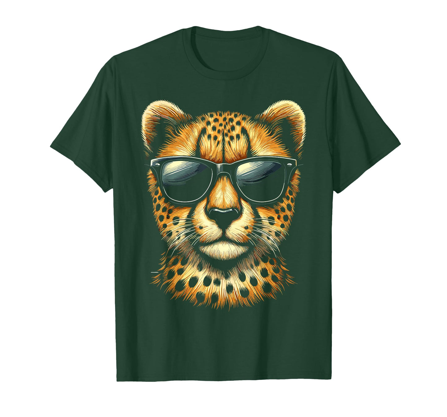 Cheetah with Sunglasses Cheetah Animal T-Shirt