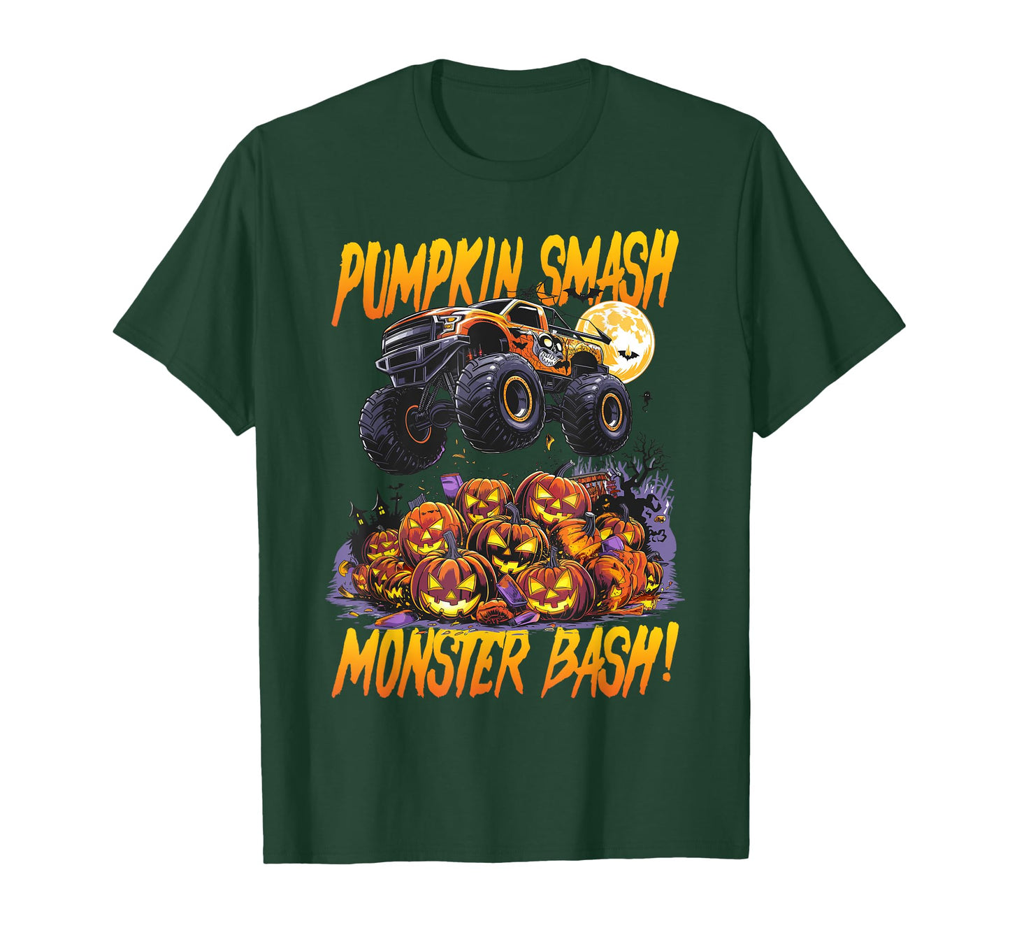 Monster Truck Halloween Pumpkin Smash, Monster Bash! T-Shirt