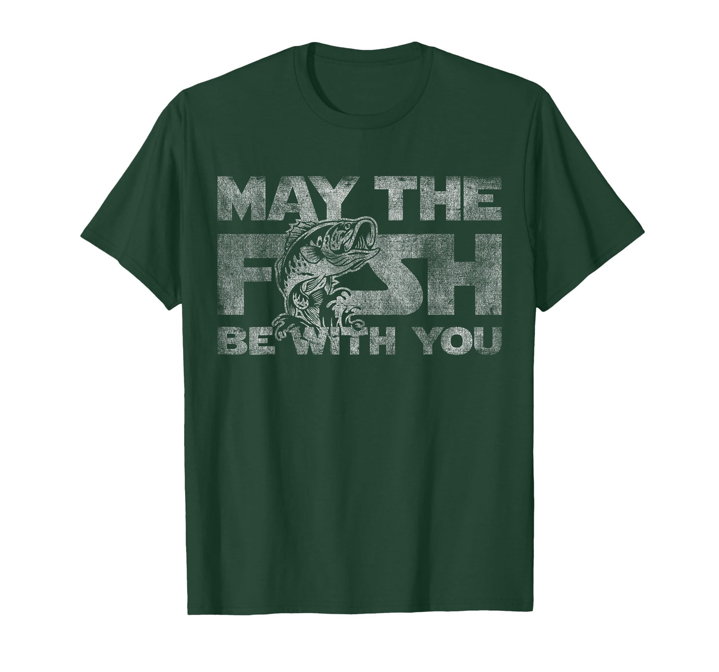 May the fish with you his funny fishing sci-fi gift T-Shirt