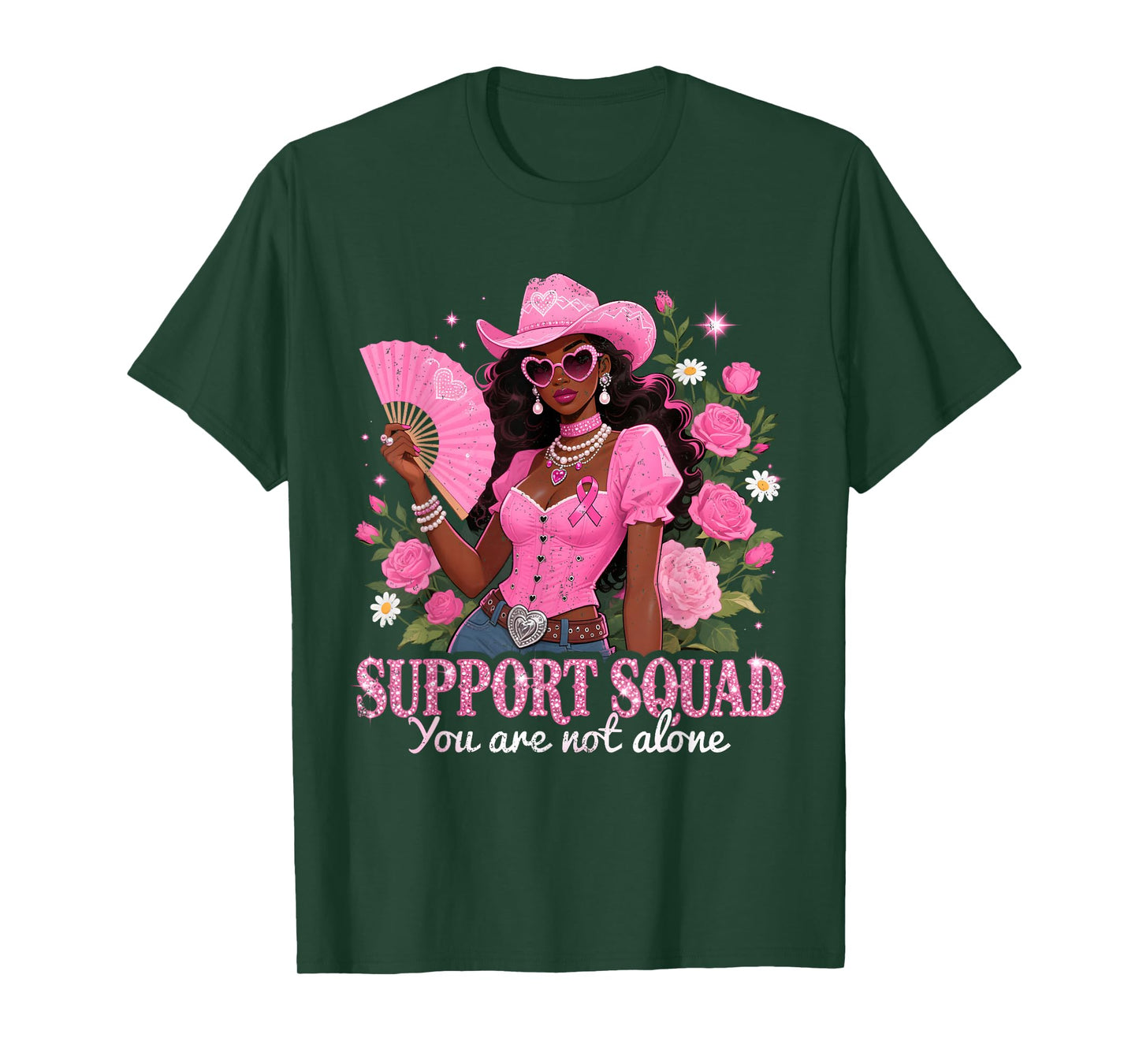 Support Squad Pink Breast Cancer Awareness T-Shirt
