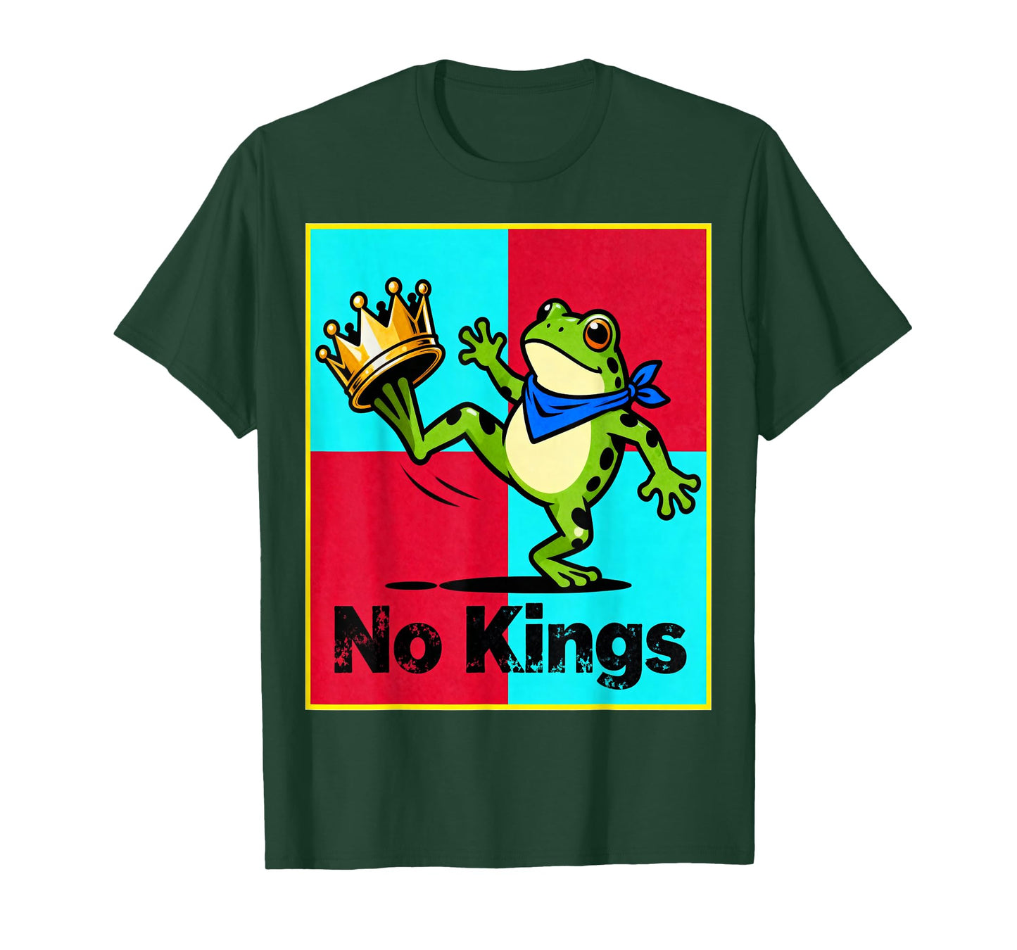 No Kings Frog Shirt for Men and Women No Kings in America T-Shirt