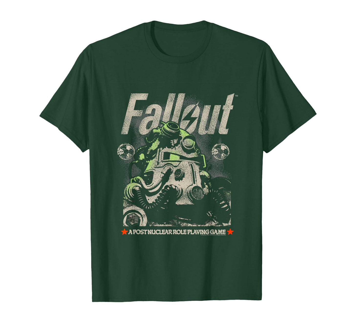 Fallout Video Game Distressed Character Portrait T-Shirt