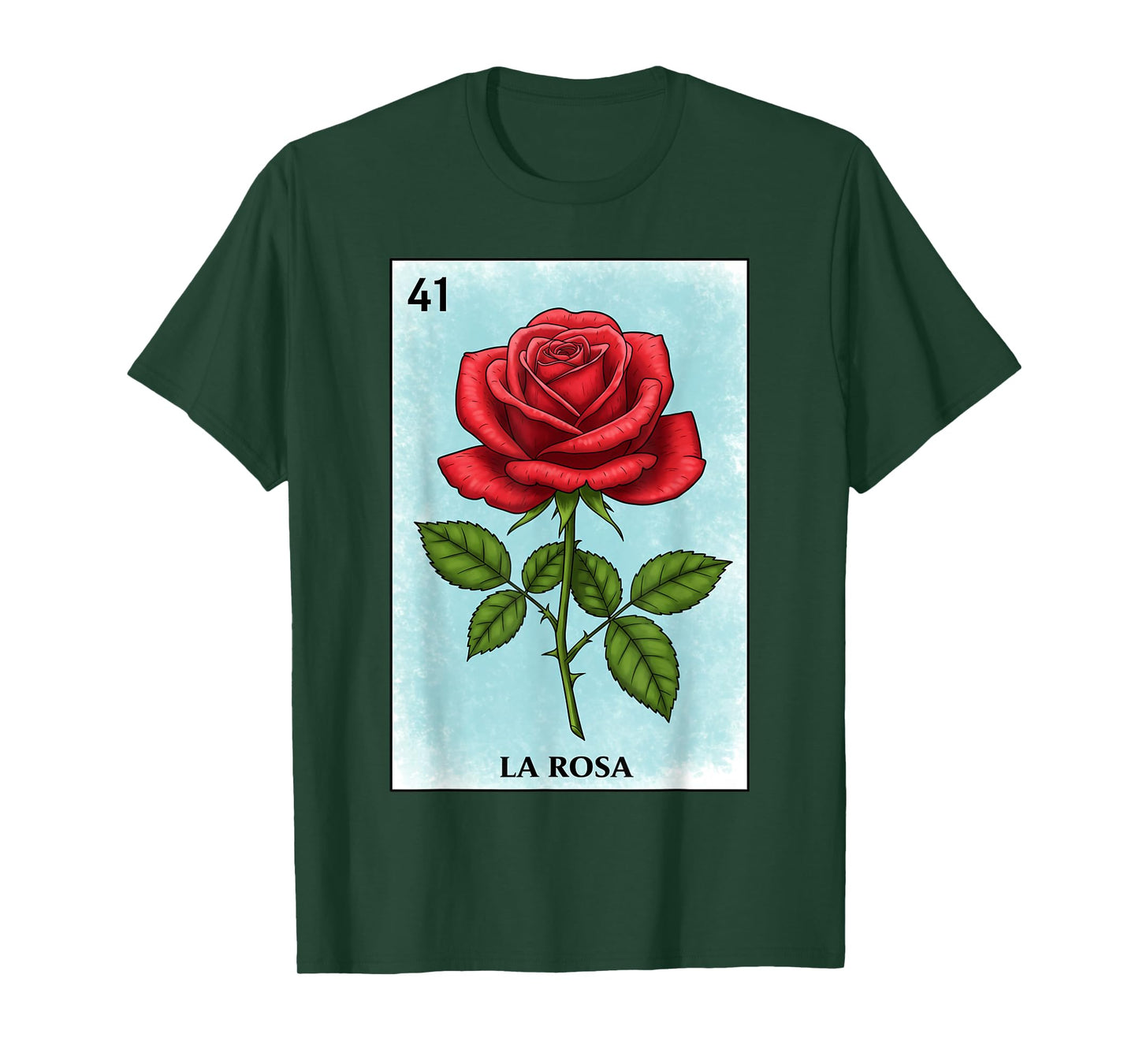 La Rosa Card Mexican Lottery Mexico Men Women Kids T-Shirt