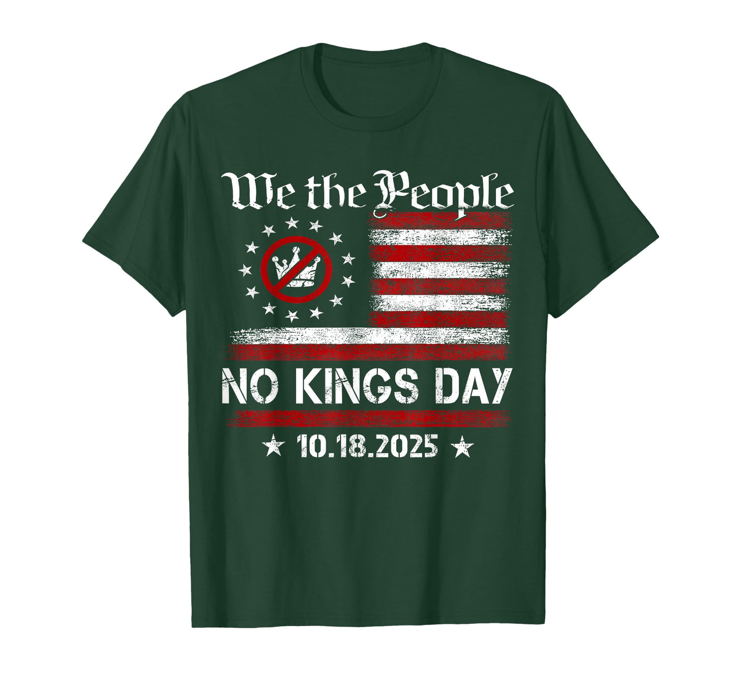 No Kings Day Patriotic No Kings 2025 T-Shirt