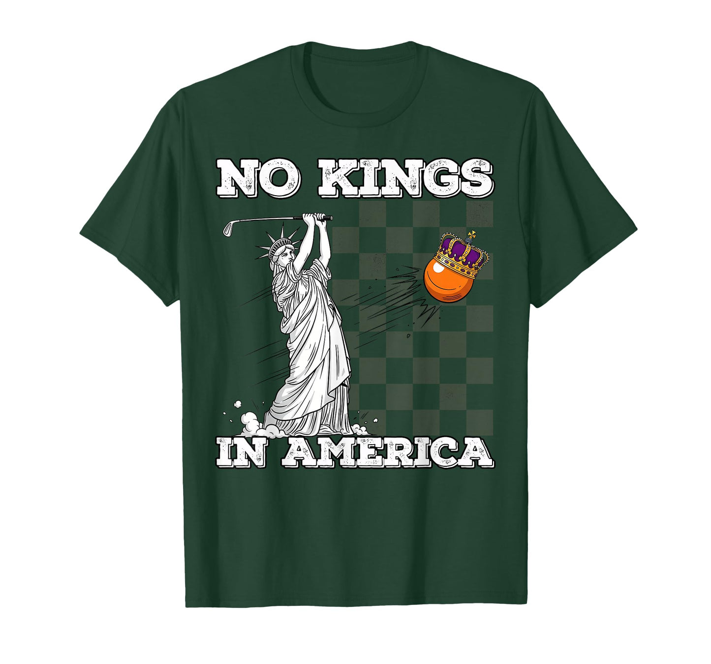 Resist No Kings in America Protest Lady Liberty Statue Woman T-Shirt