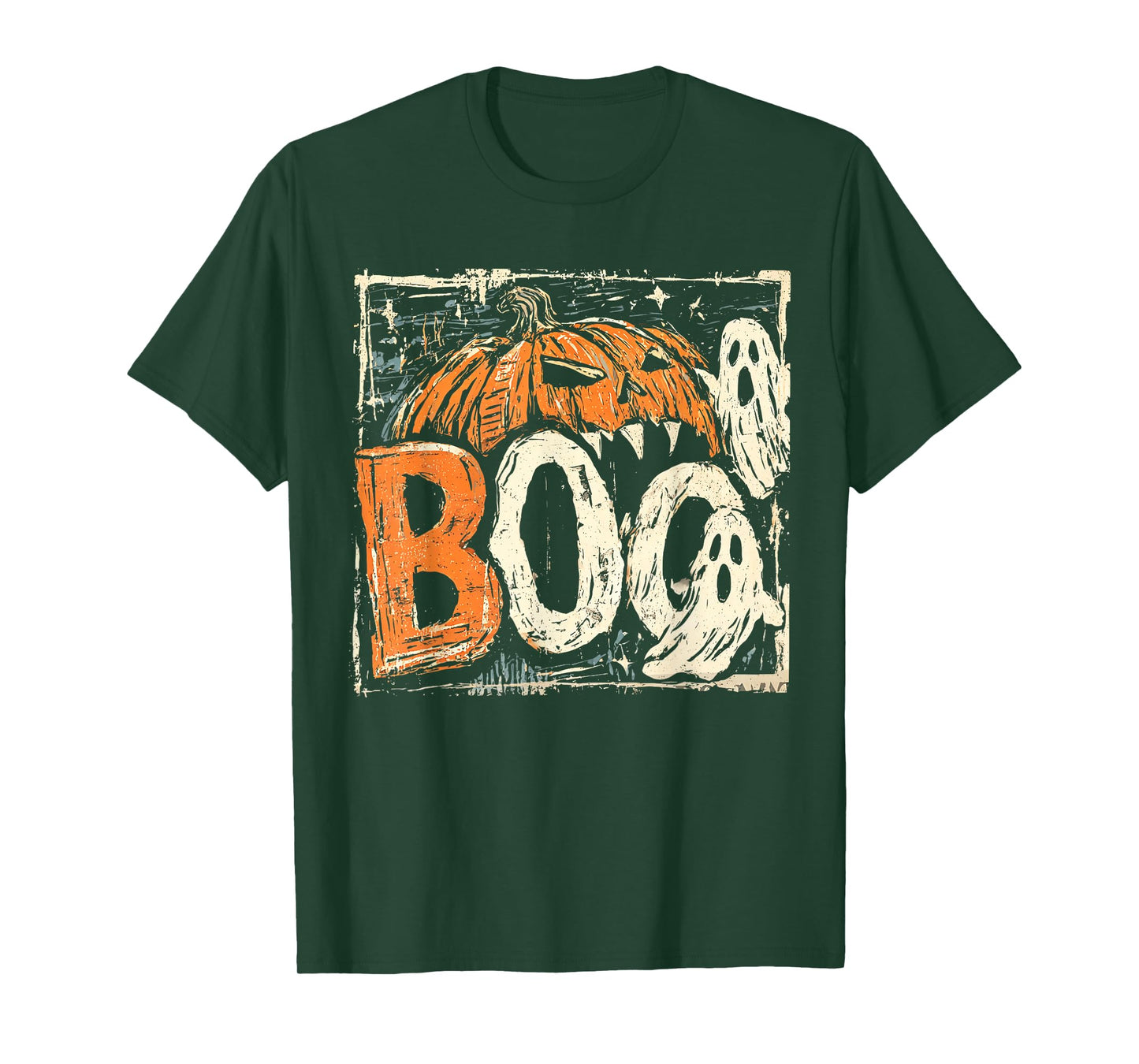 Halloween Gamer Pumpkin Eating Ghost Costume Men Boys Kids T-Shirt