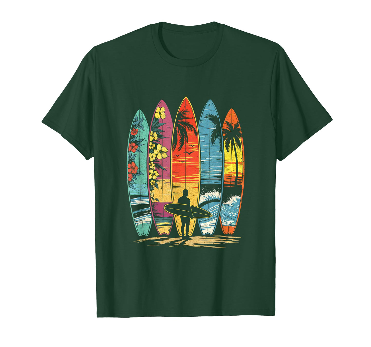 Surfboarder Hawaii Wave Surfing Lover Beach Surfer Men Women T-Shirt