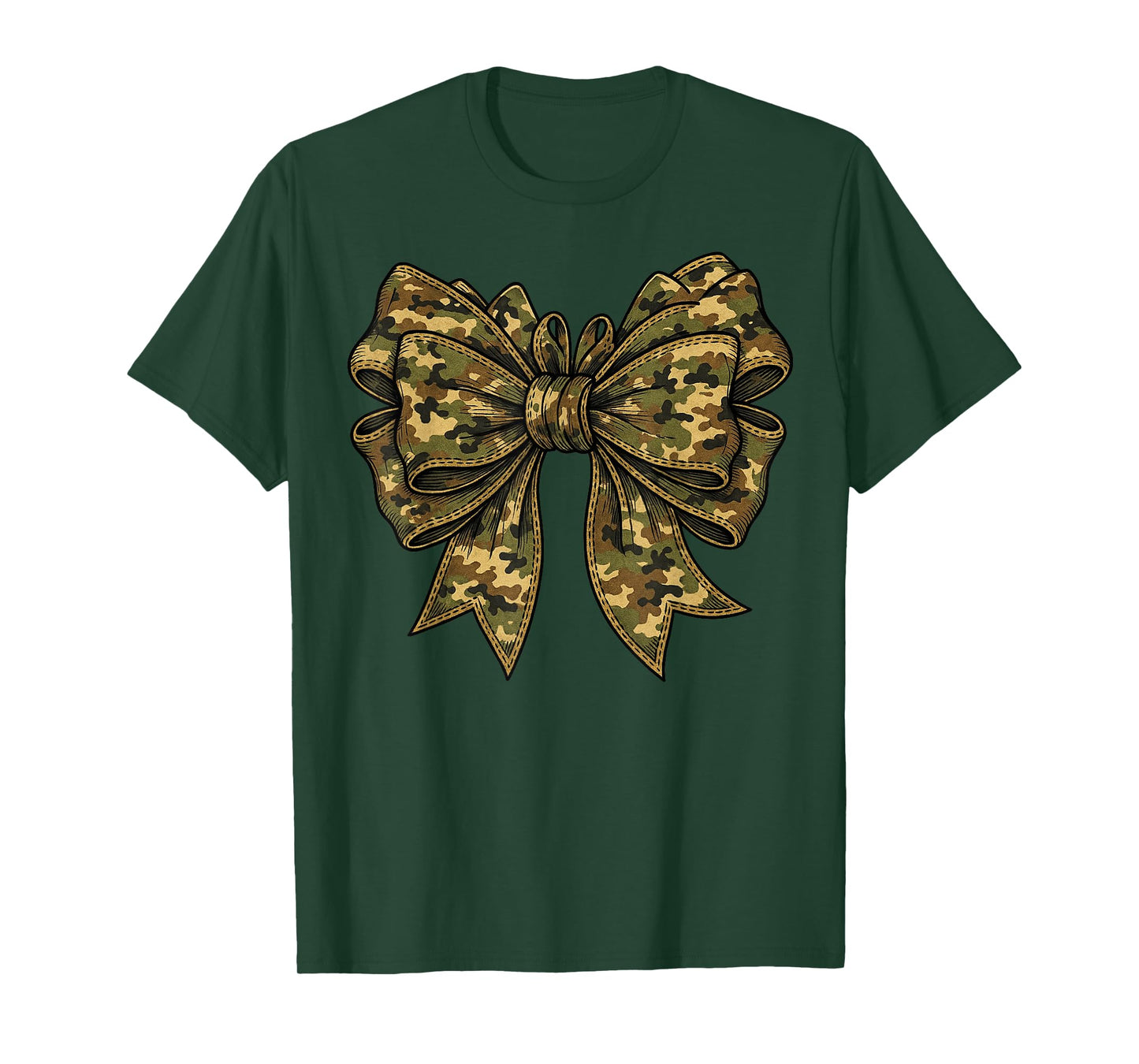 Hunting Season Toddler Girls Camo Coquette Bow Camouflage T-Shirt