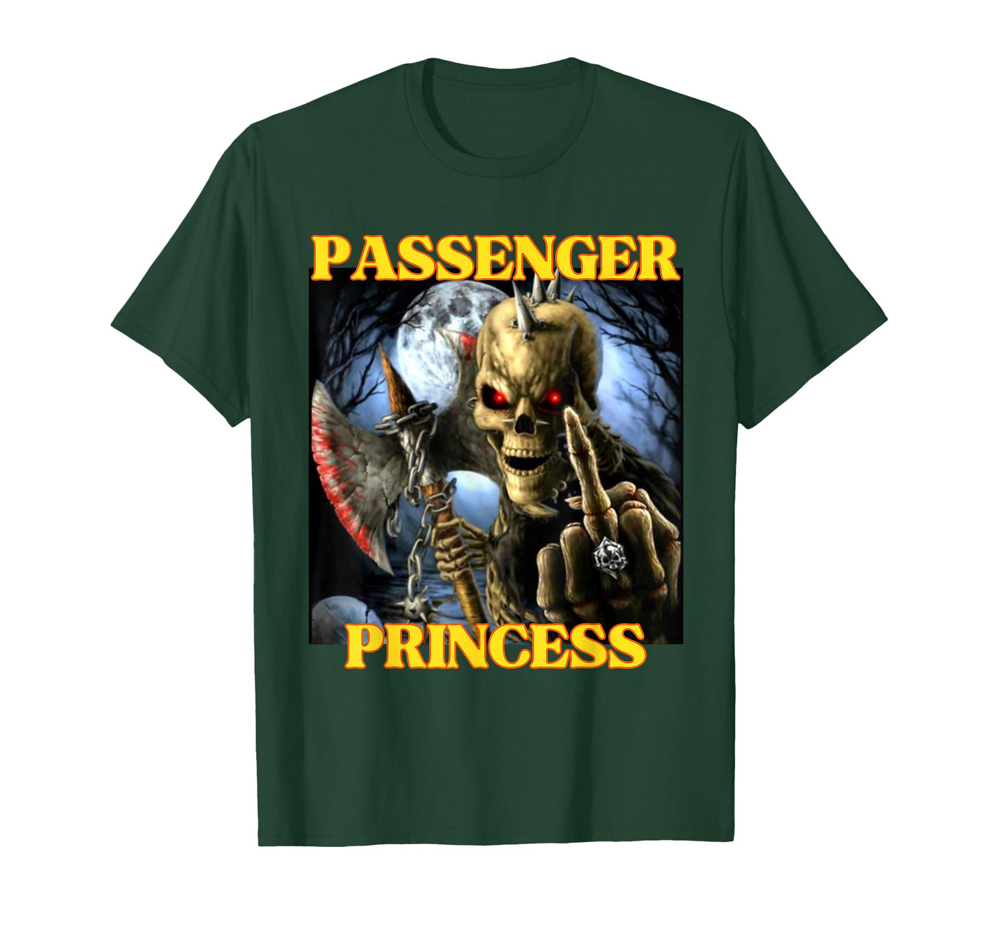 I Heart Passenger Princess Funny Hard Skeleton Meme T-Shirt