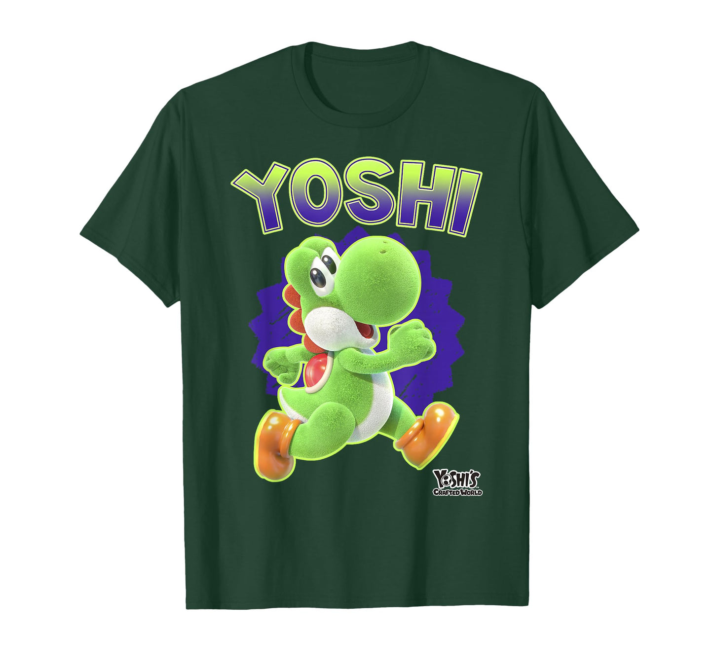 Yoshi's Crafted World Side Run Cute Portrait T-Shirt