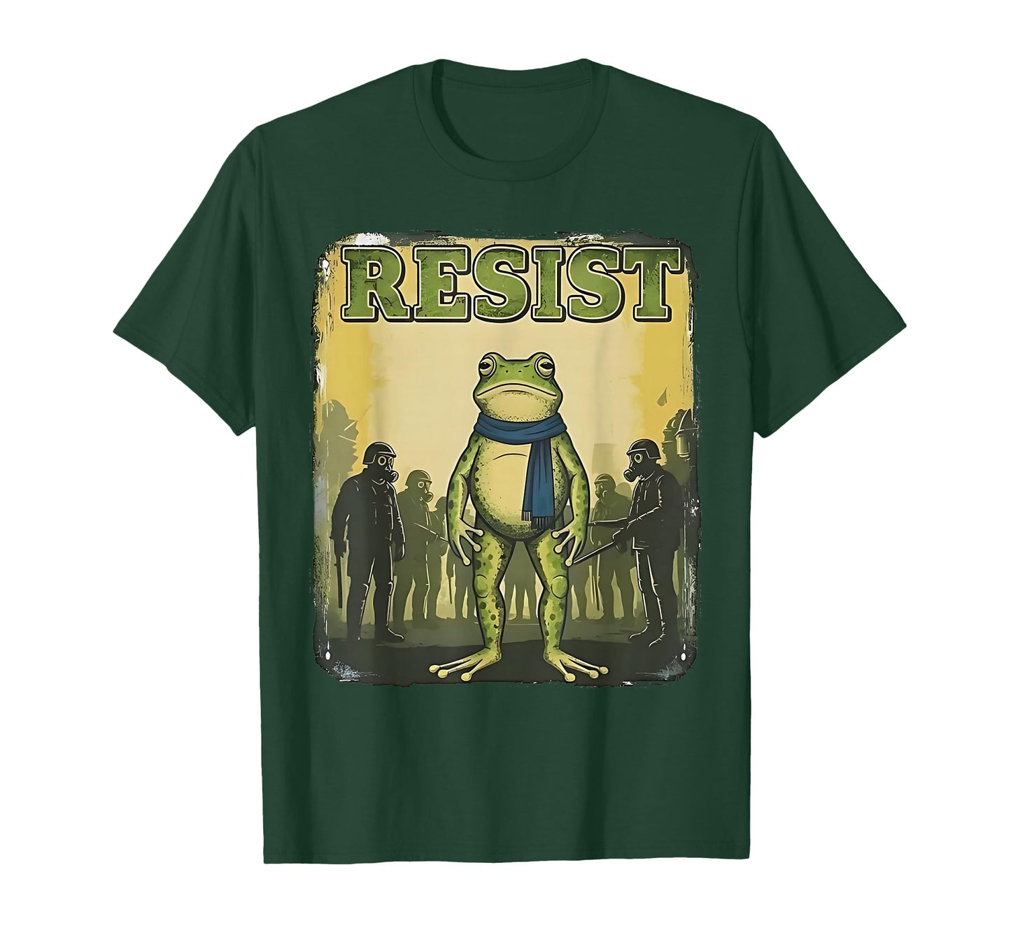 Portland Frog Resist Funny Protest No Kings Abolish Ice T-Shirt