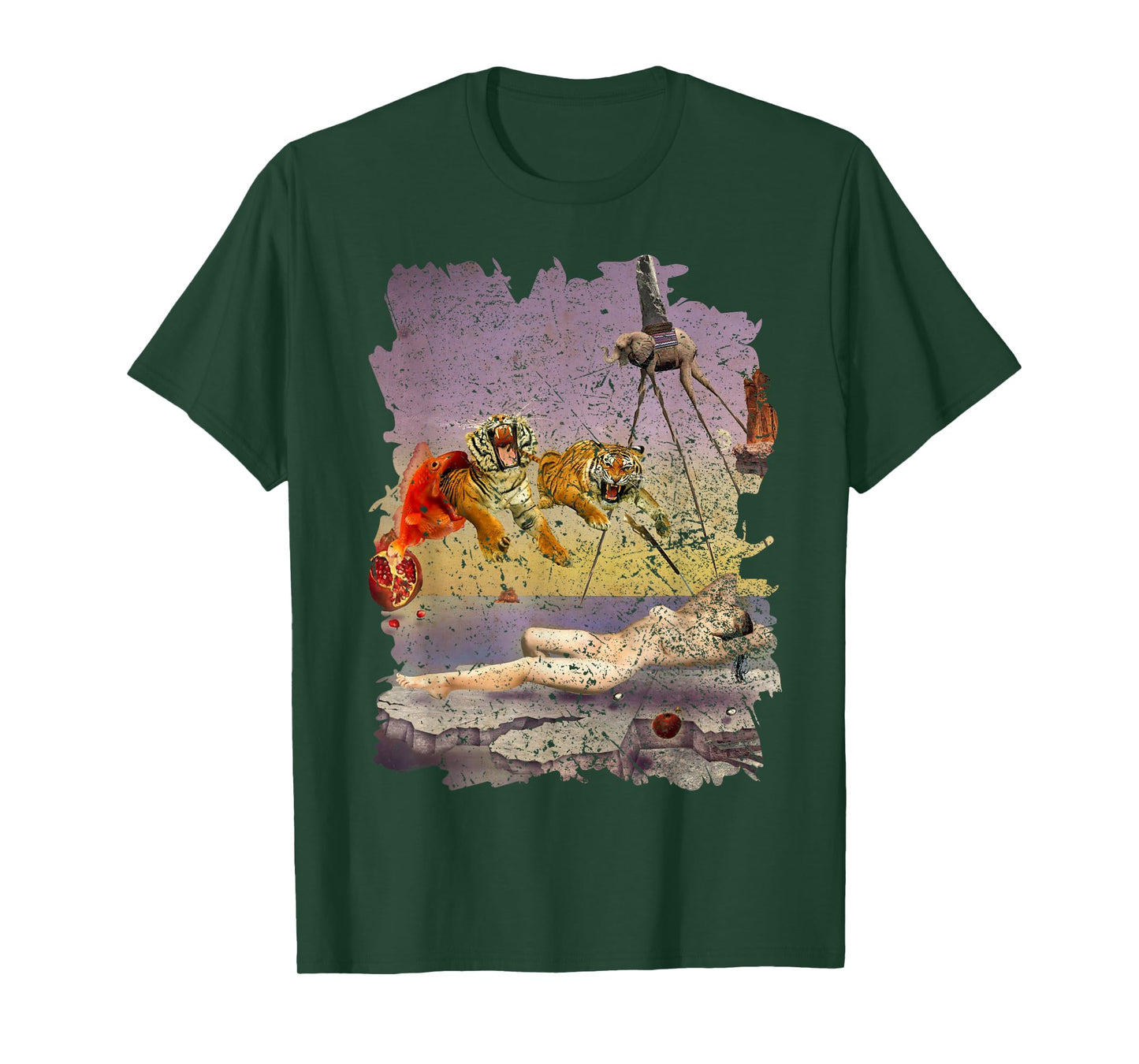 Dream Caused by the Flight of a Bee Famous Painting By Dali T-Shirt