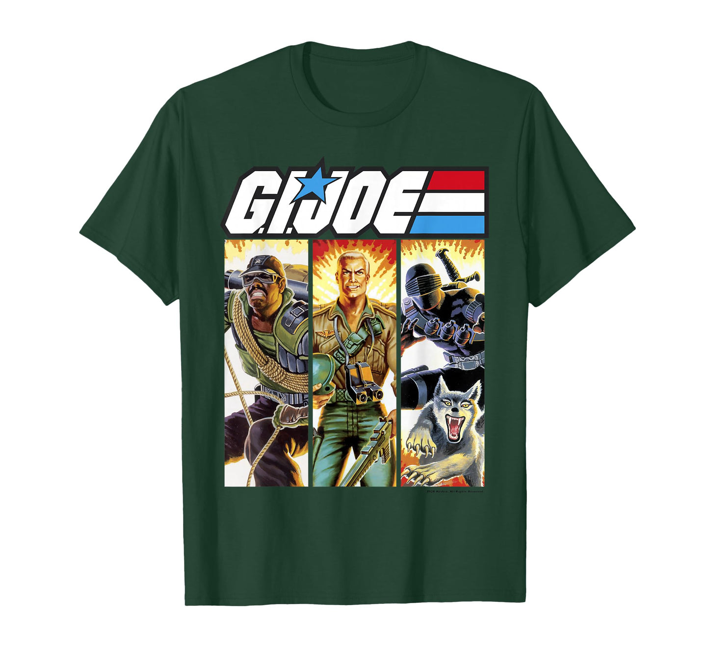 G.I. Joe Geared Up Action Shot Comic Panels T-Shirt