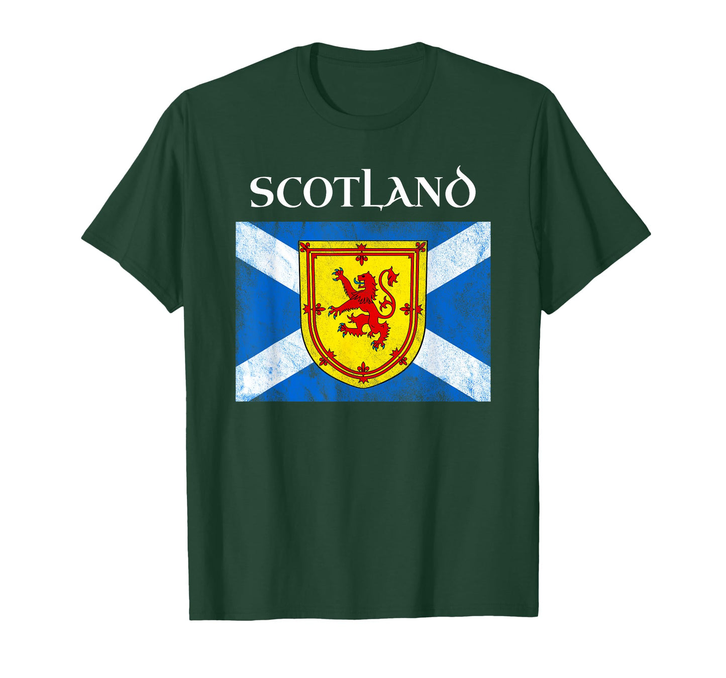 Scottish Flag Lion Rampant Royal Banner Of Scotland Saltire T-Shirt