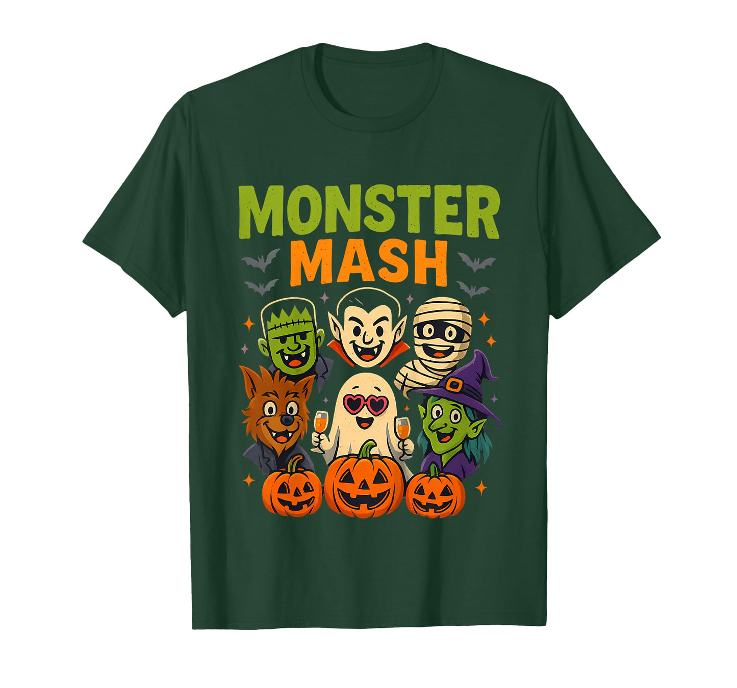 Kids Monster Mash Spooky Party Matching Outfit for Kids Parents H T-Shirt