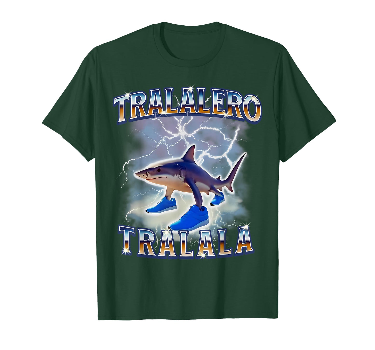Tralalero Tralala Funny Shark Meme Bootleg T-Shirt
