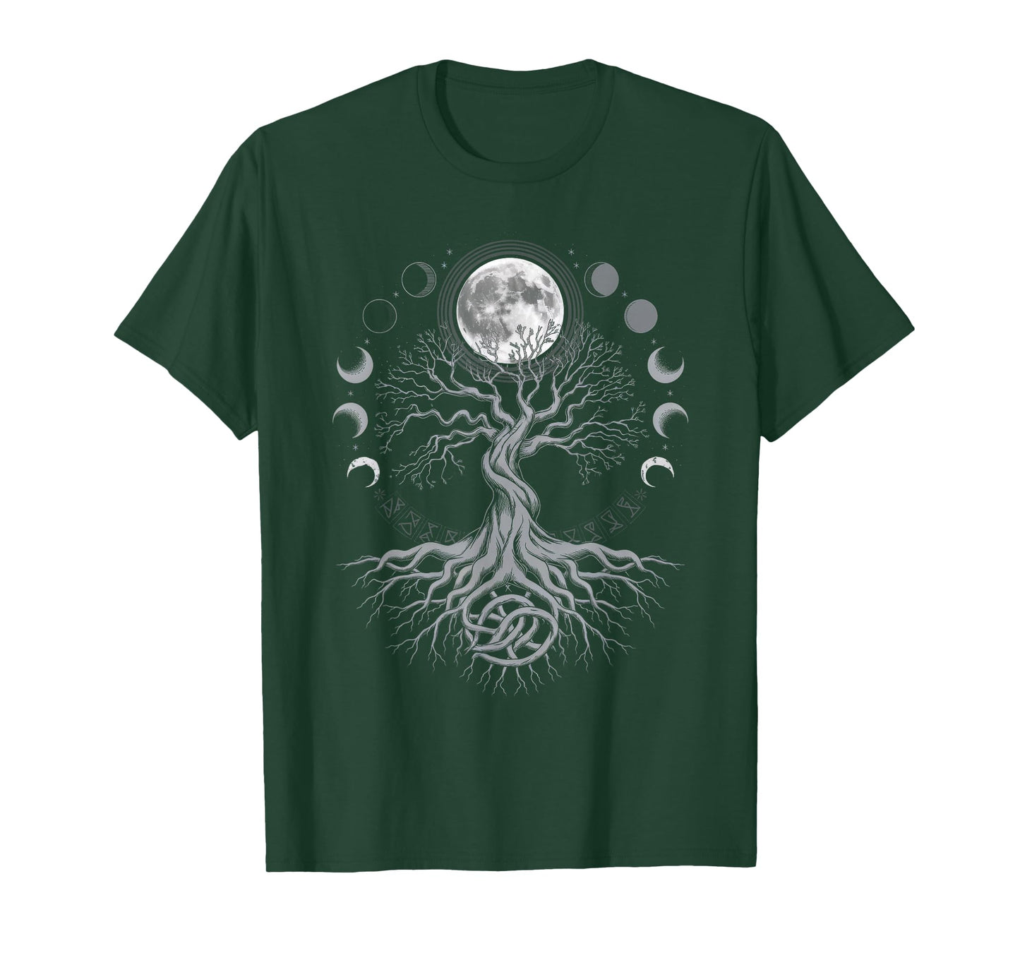 Yggdrasil Norse Tree Life Phases Viking T-Shirt