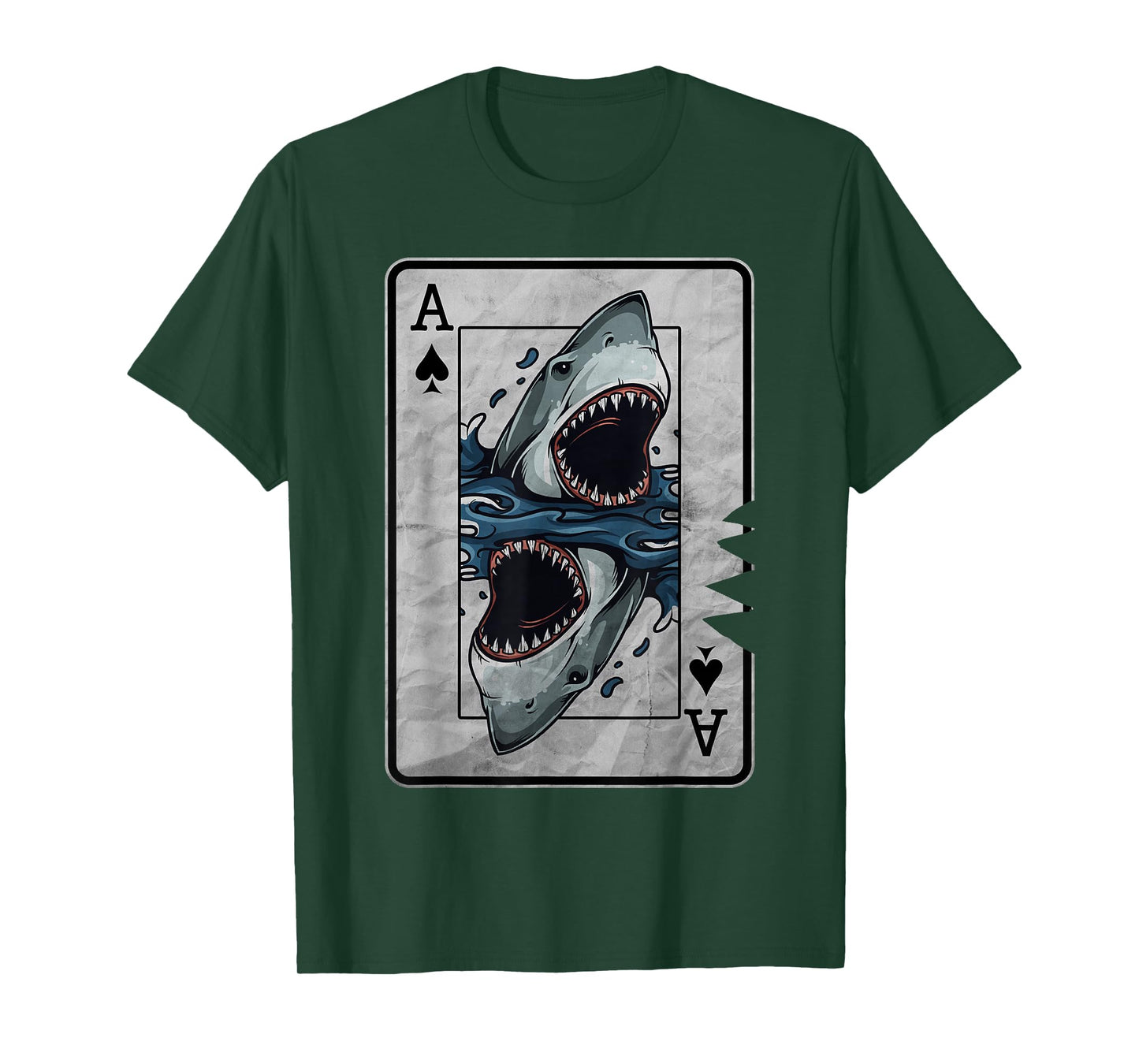 Poker Card Great White Shark T-Shirt