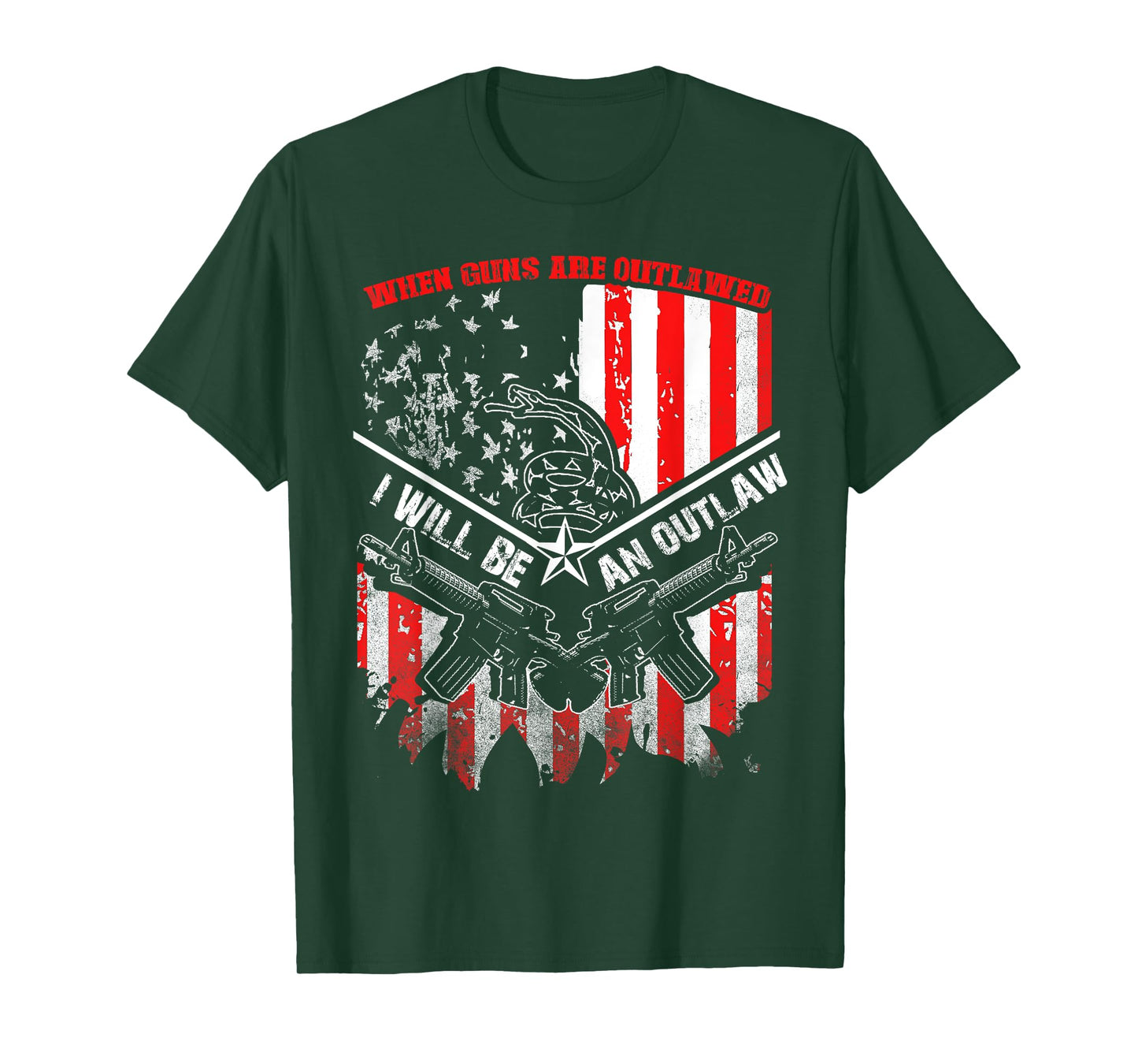 When Guns Are Outlawed I Will Be An Outlaw T-Shirt T-Shirt