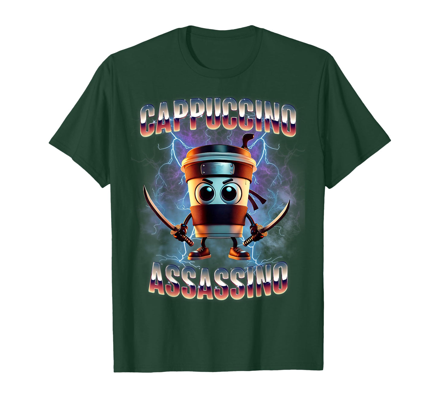 Cappuccino Assassino Brainrot Italian Meme T-Shirt