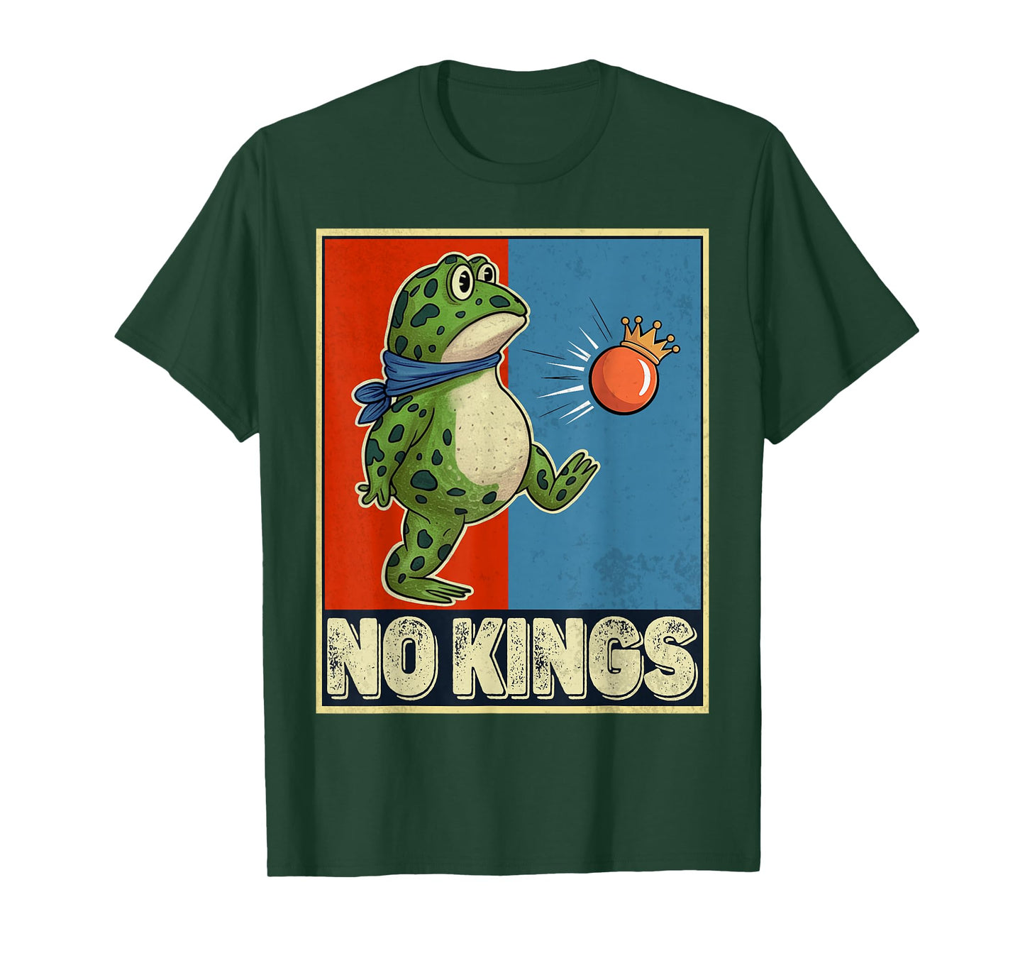 Portland Frog Protest for Men and Women No Kings T-Shirt